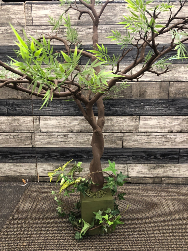 FAUX OLIVE TREE.