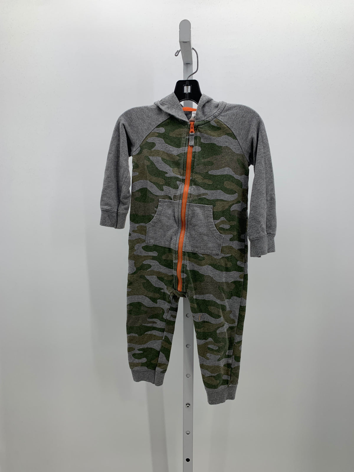 HOODED CAMO KNIT