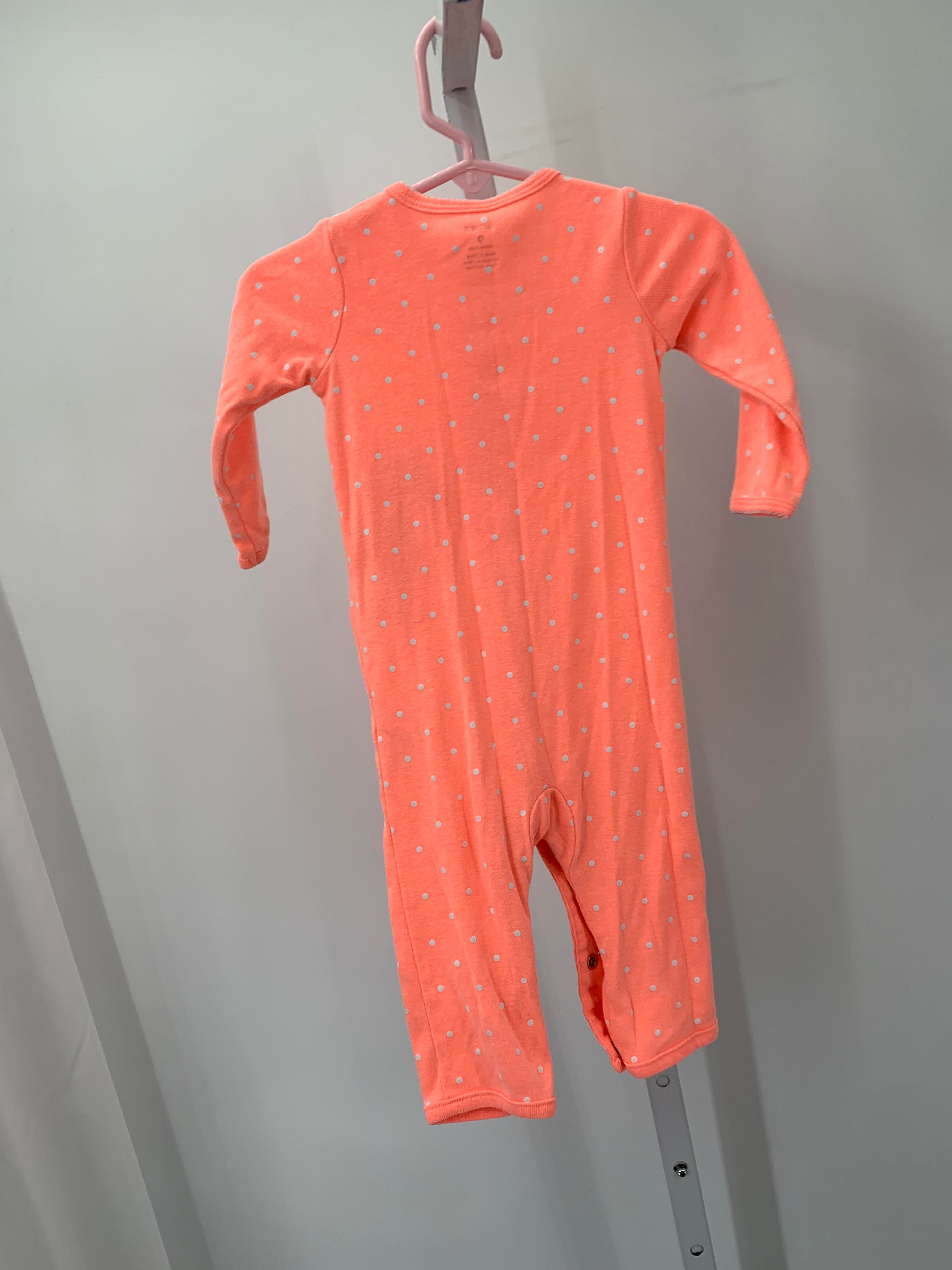 Carters Size 9 Months Girls Long Slv. Romper