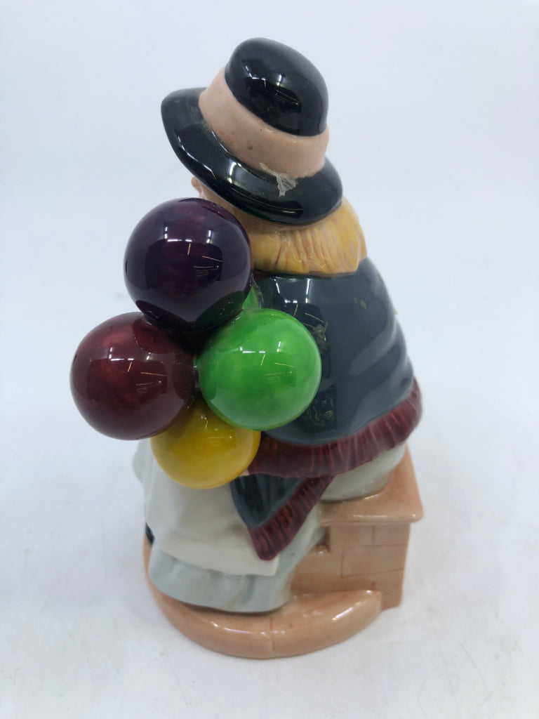 CERAMIC "BALLOON GIRL" LADY HOLDING BALLOONS.