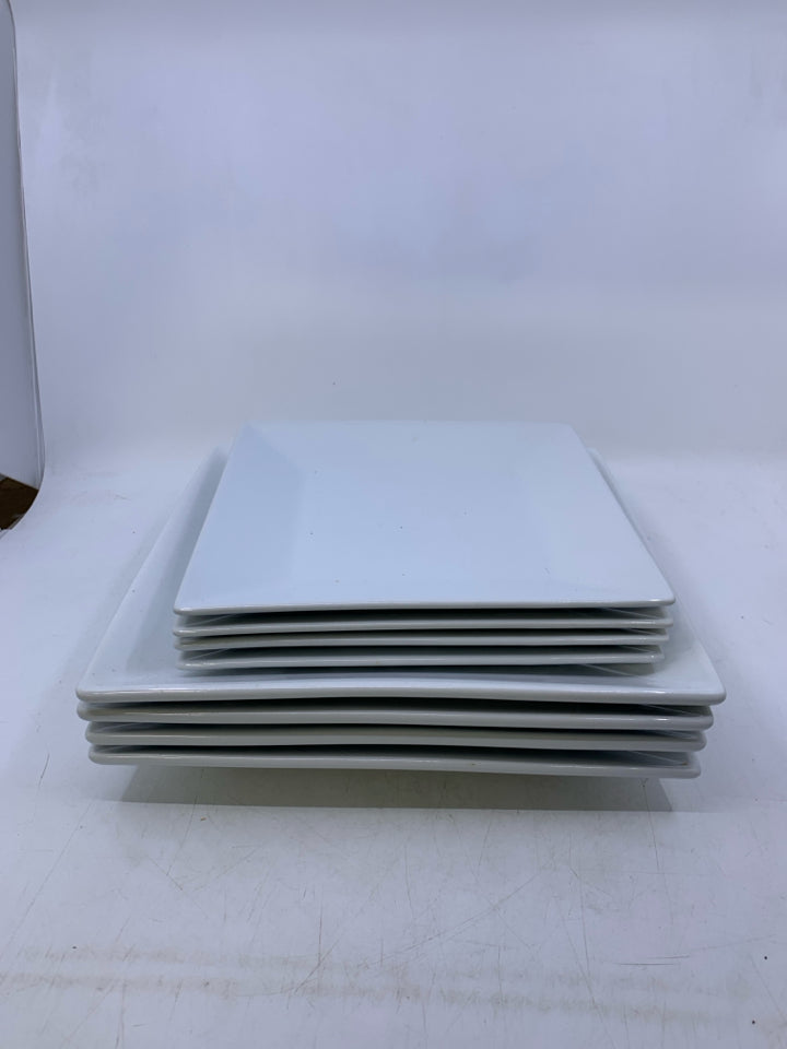 8 SQUARE PLATES.
