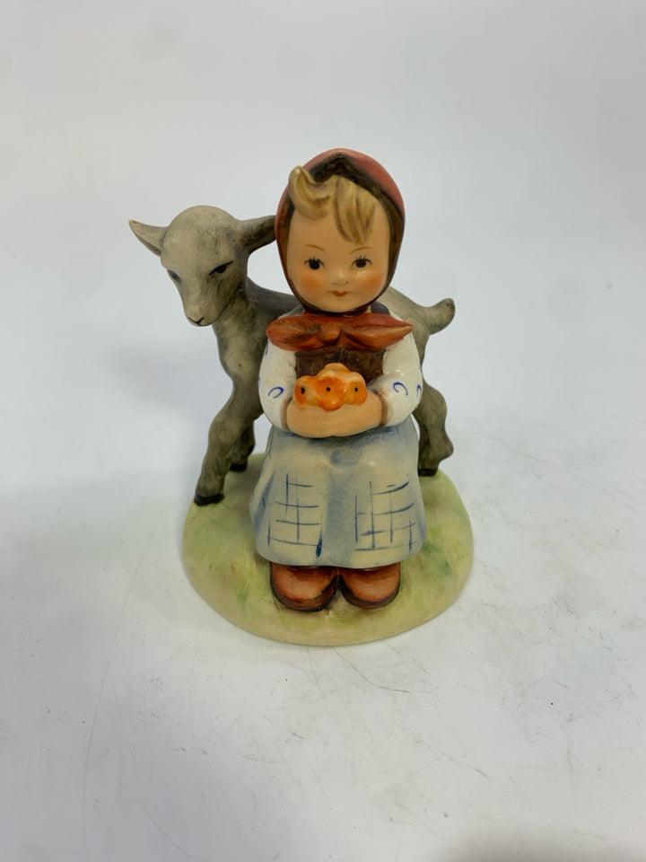 VTG HUMMEL GOOD FRIENDS GIRL W/GOAT FIGURINE.