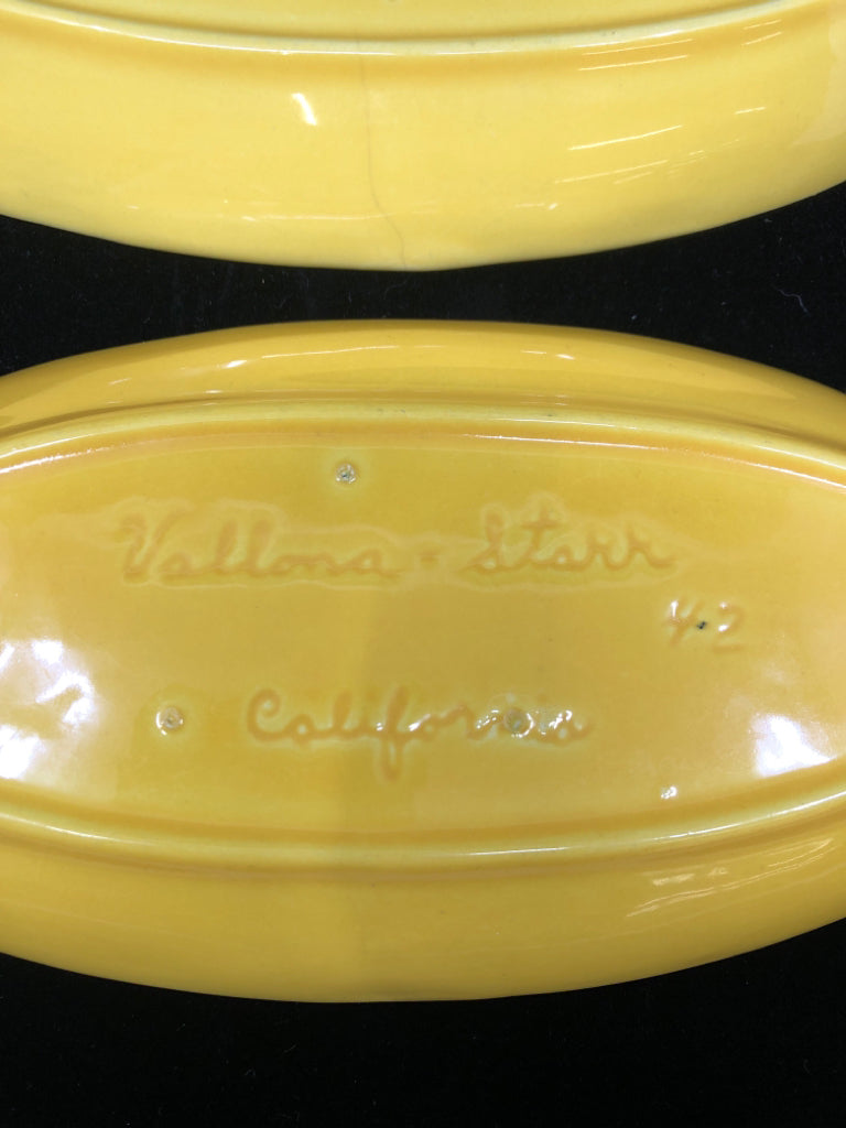2 VTG CORN ON THE COB BUTTER PLATES.