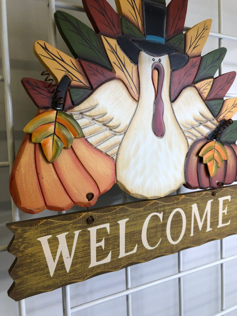 TURKEY WELCOME WALL HANGING.