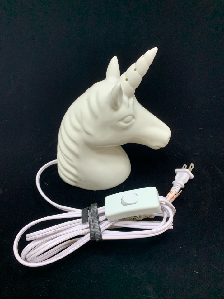 WHITE UNICORN NIGHT LIGHT.