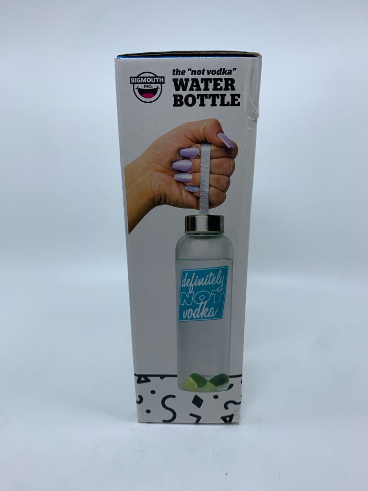 NIB "NOT VODKA" WATER BOTTLE.