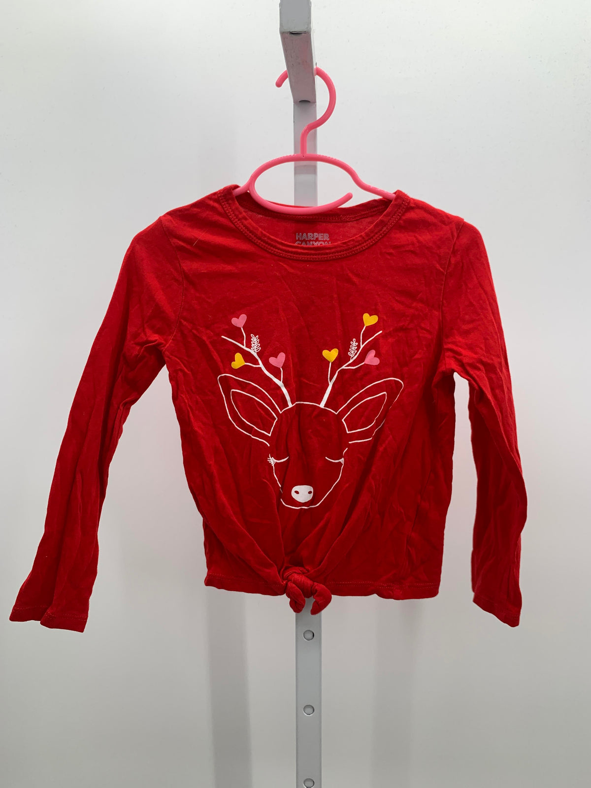 LONG SLV SHIRT DEER HEARTS ANTLERS