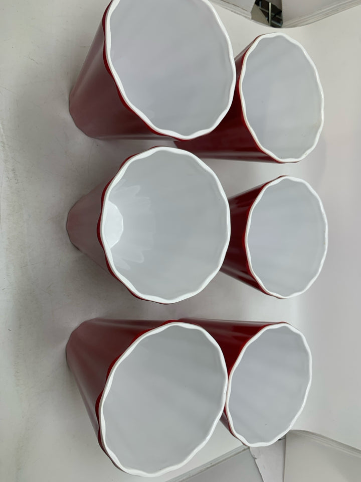 6 HEAVY MELAMINE TUMBLERS
