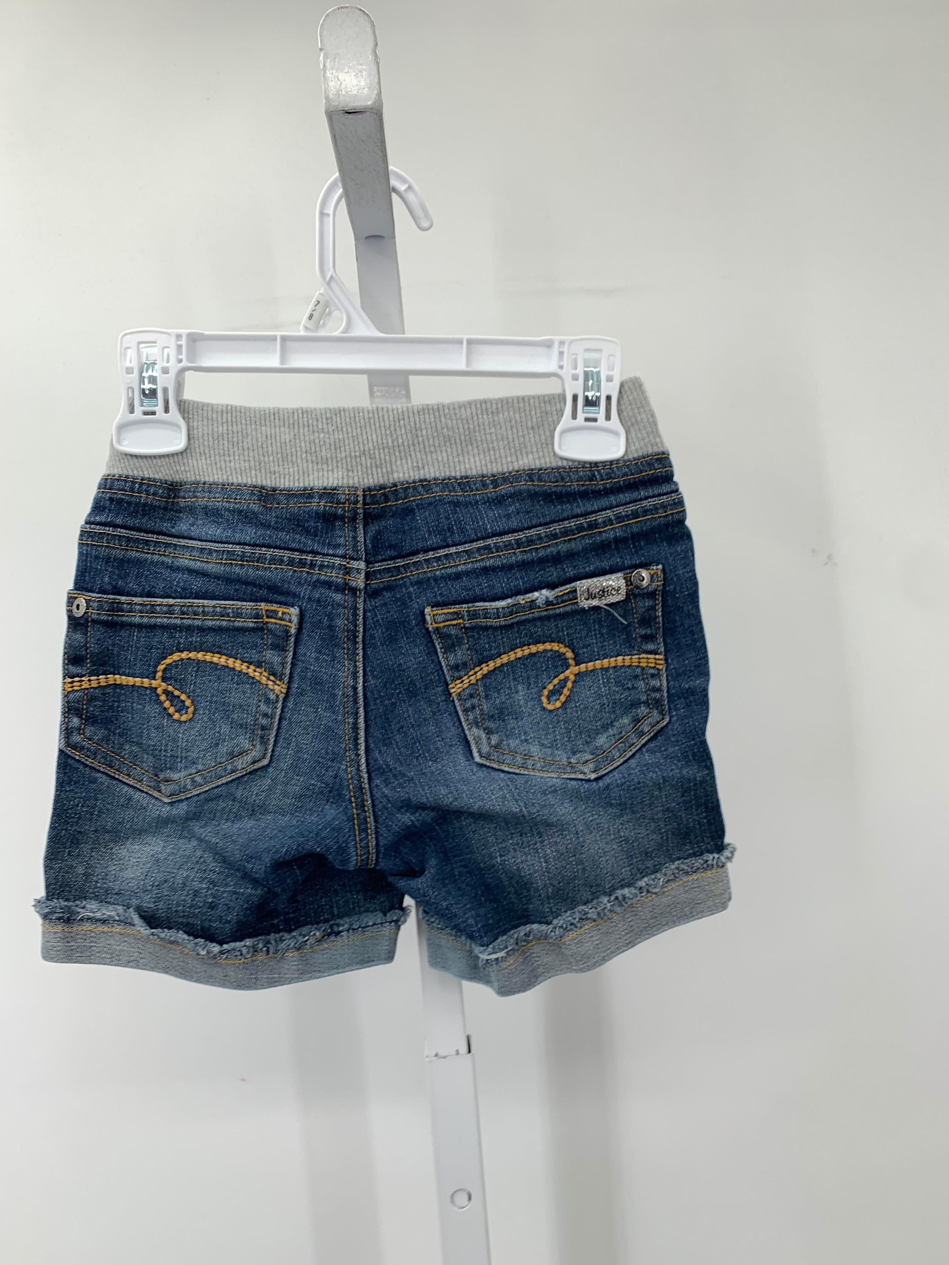 Justice Size 8 Slim Girls Shorts