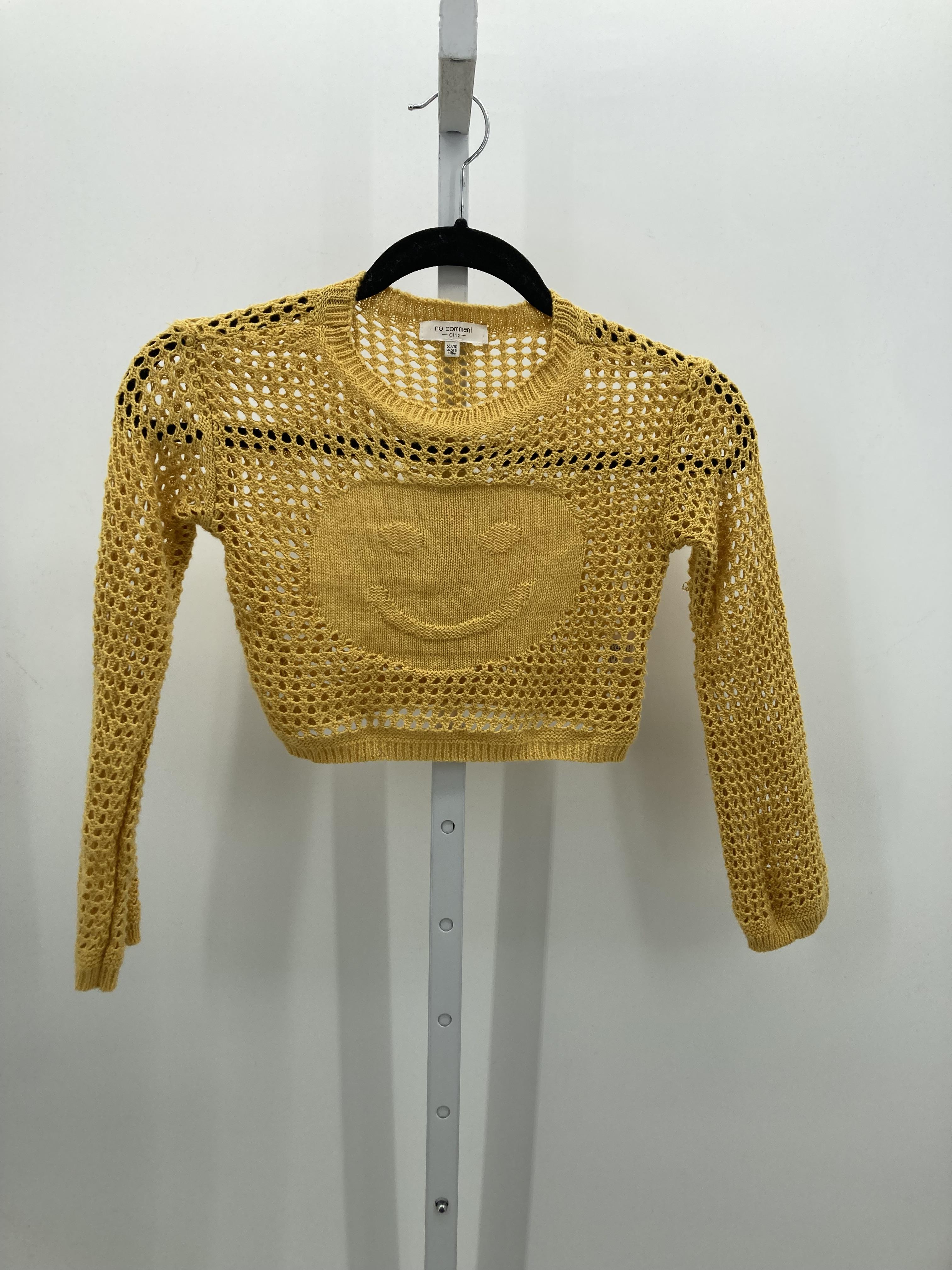 no comment Size 7-8 Girls Long Sleeve Sweater