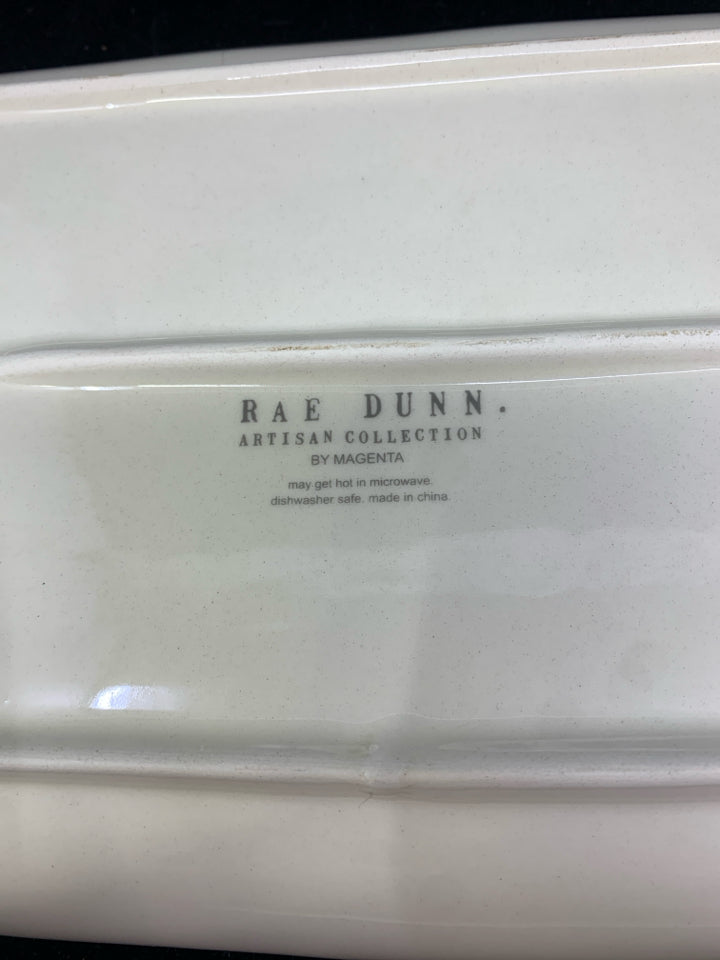 SNOWMEN SERVING DISH-RAE DUNN.
