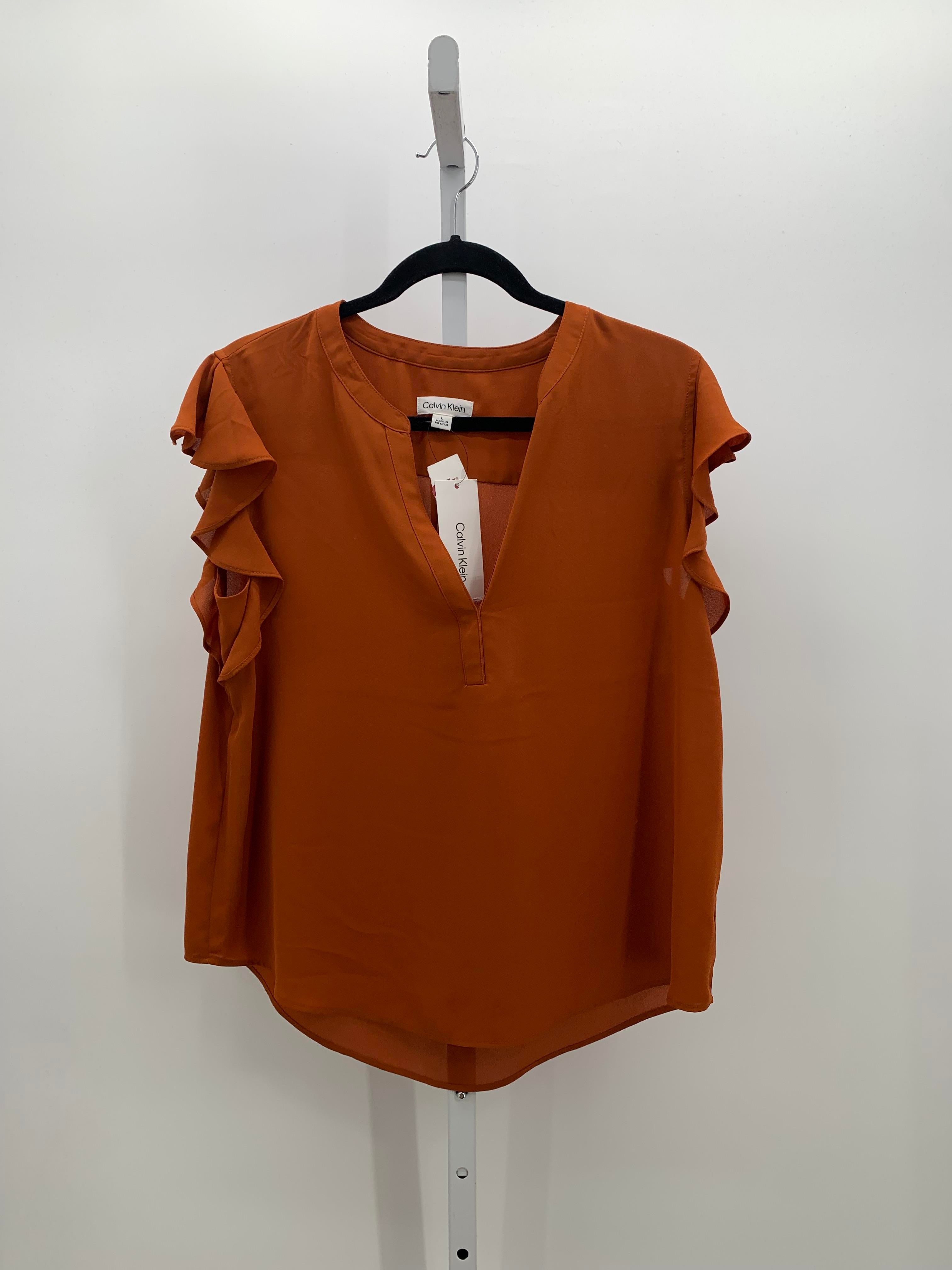 Calvin Klein Size Large Misses Sleeveless Shirt