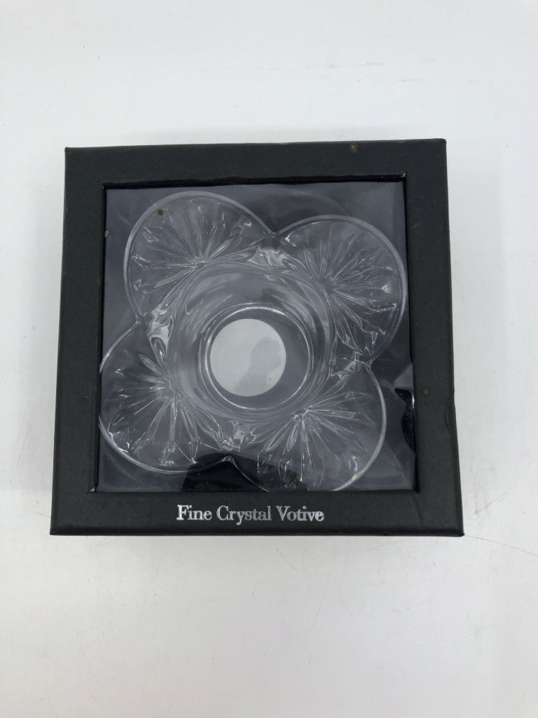 NIB CRYSTAL VOTIVE HOLDER