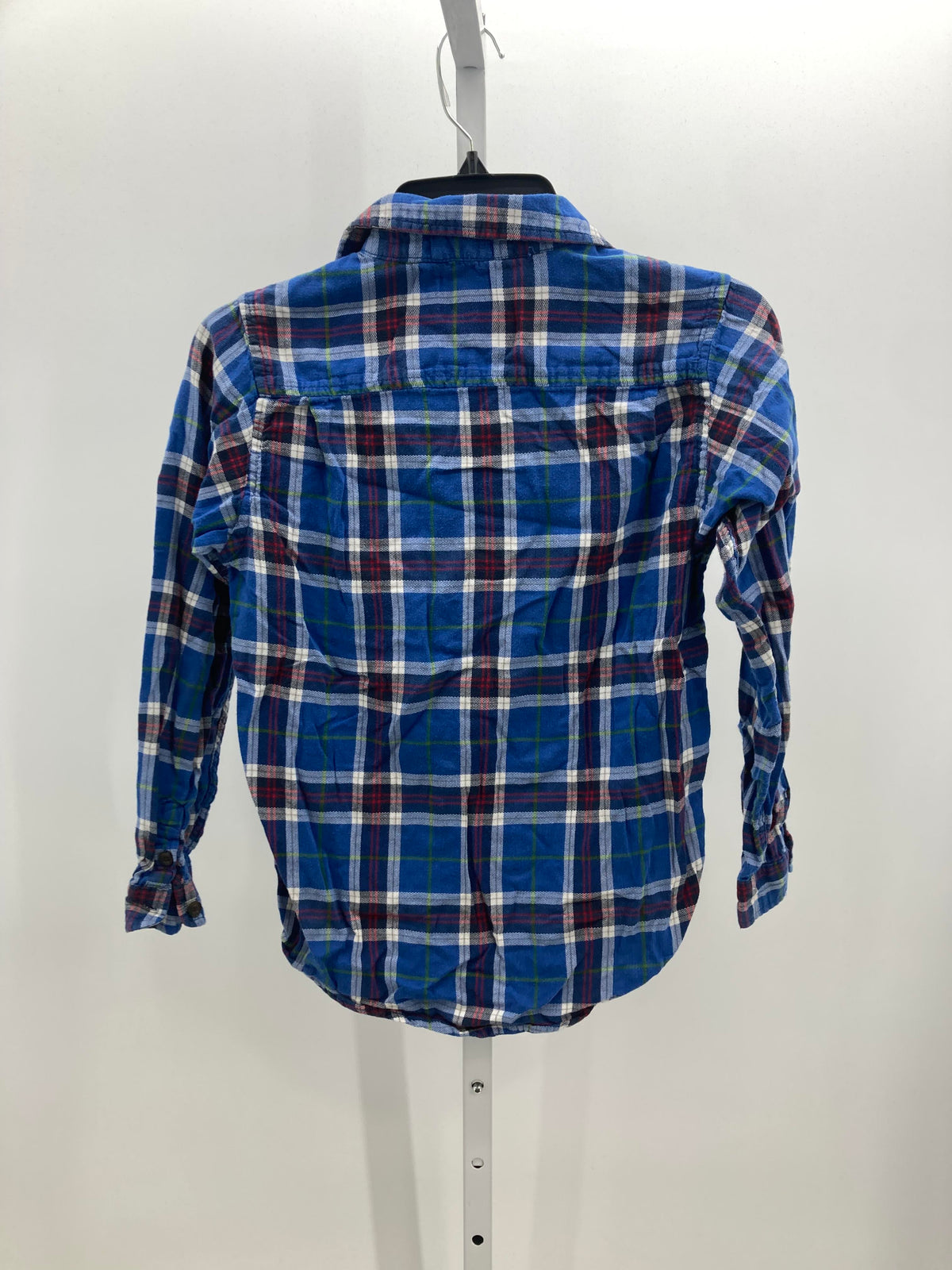 BLUE PLAID FLANNEL BUTTON DOWN