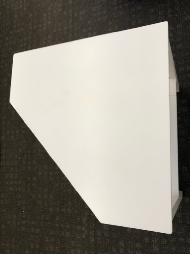 WHITE CORNER DESK.