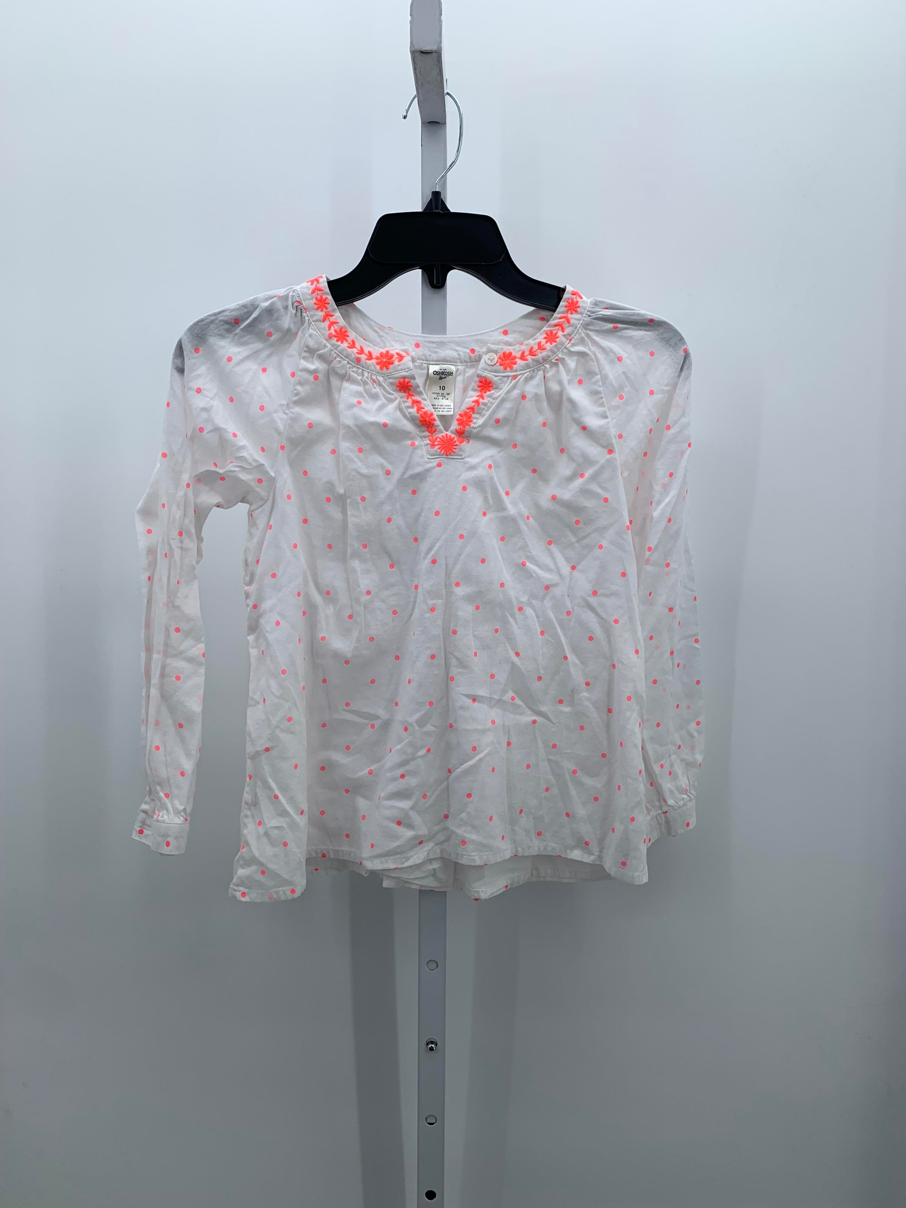 Osh Kosh Size 10 Girls Long Sleeve Shirt