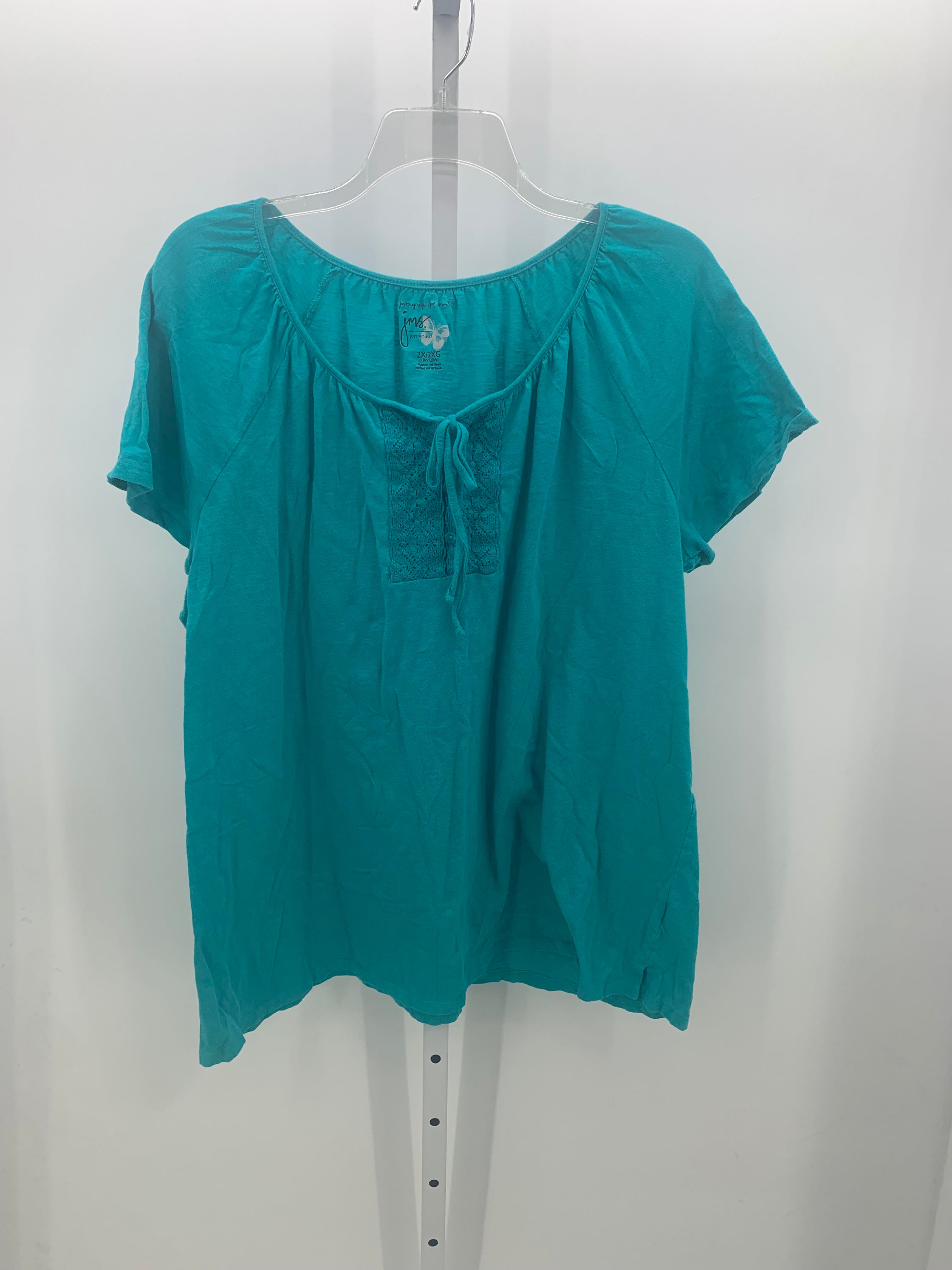 Just My Size Size 2X Womens Short Sleeve Shirt