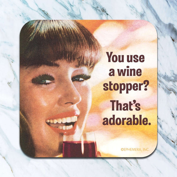 Use Wine Stopper Coaster - Each
