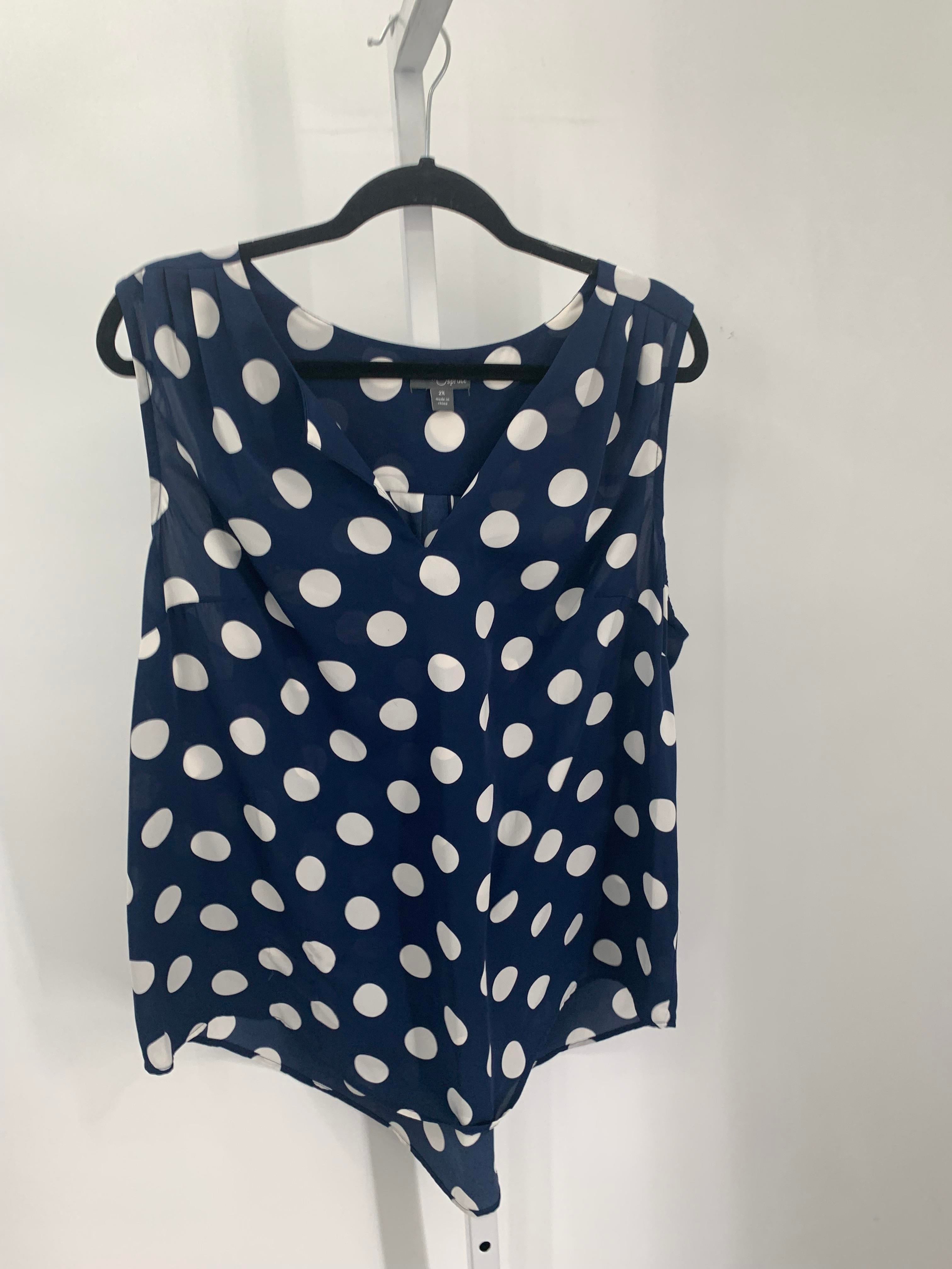 market & spruce Size 2X Womens Sleeveless Shirt