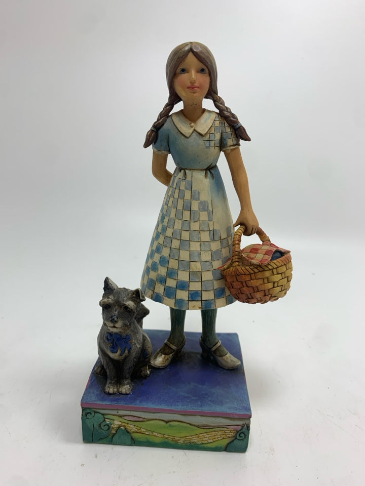 DOROTHY & TOTO FIGURINE- GO WHERE YOUR DREAMS TAKE YOU.