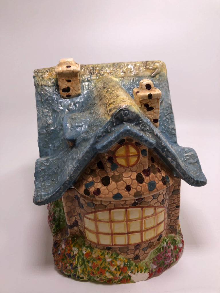 THOMAS KINKADE COTTAGE COOKIE JAR.