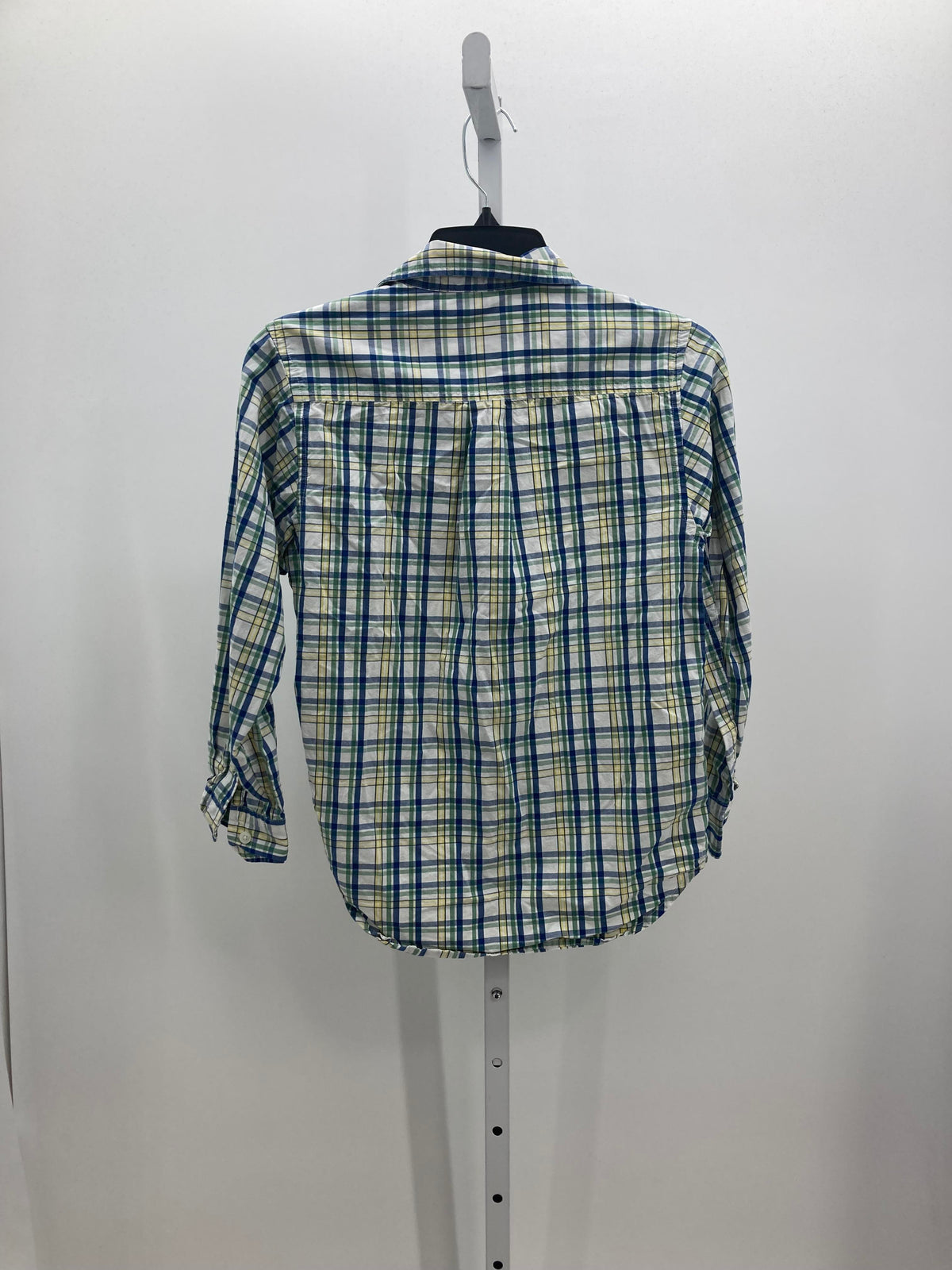 YELLOW GREEN BLUE PLAID