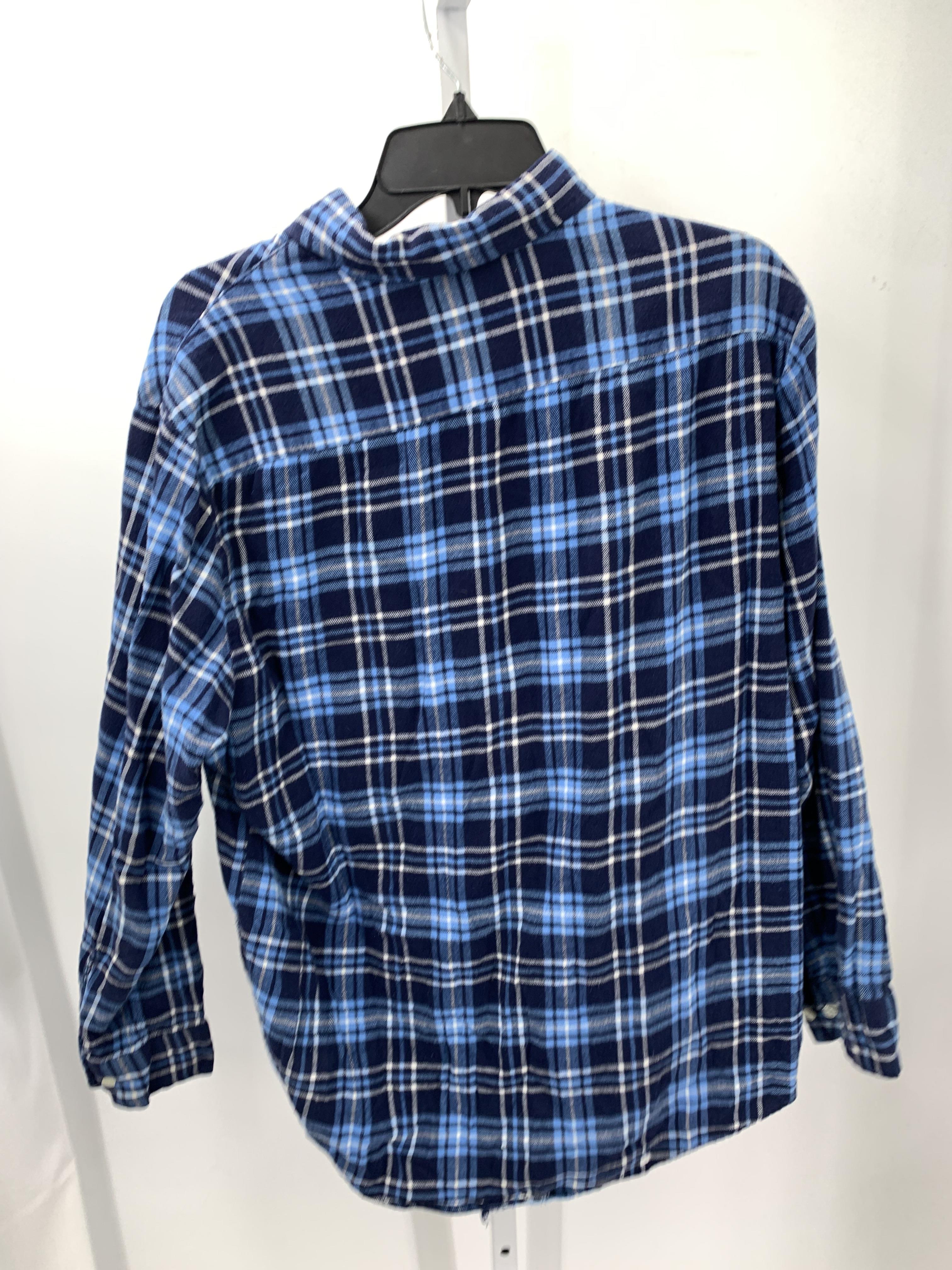 WHITE PLAID BTN DOWN