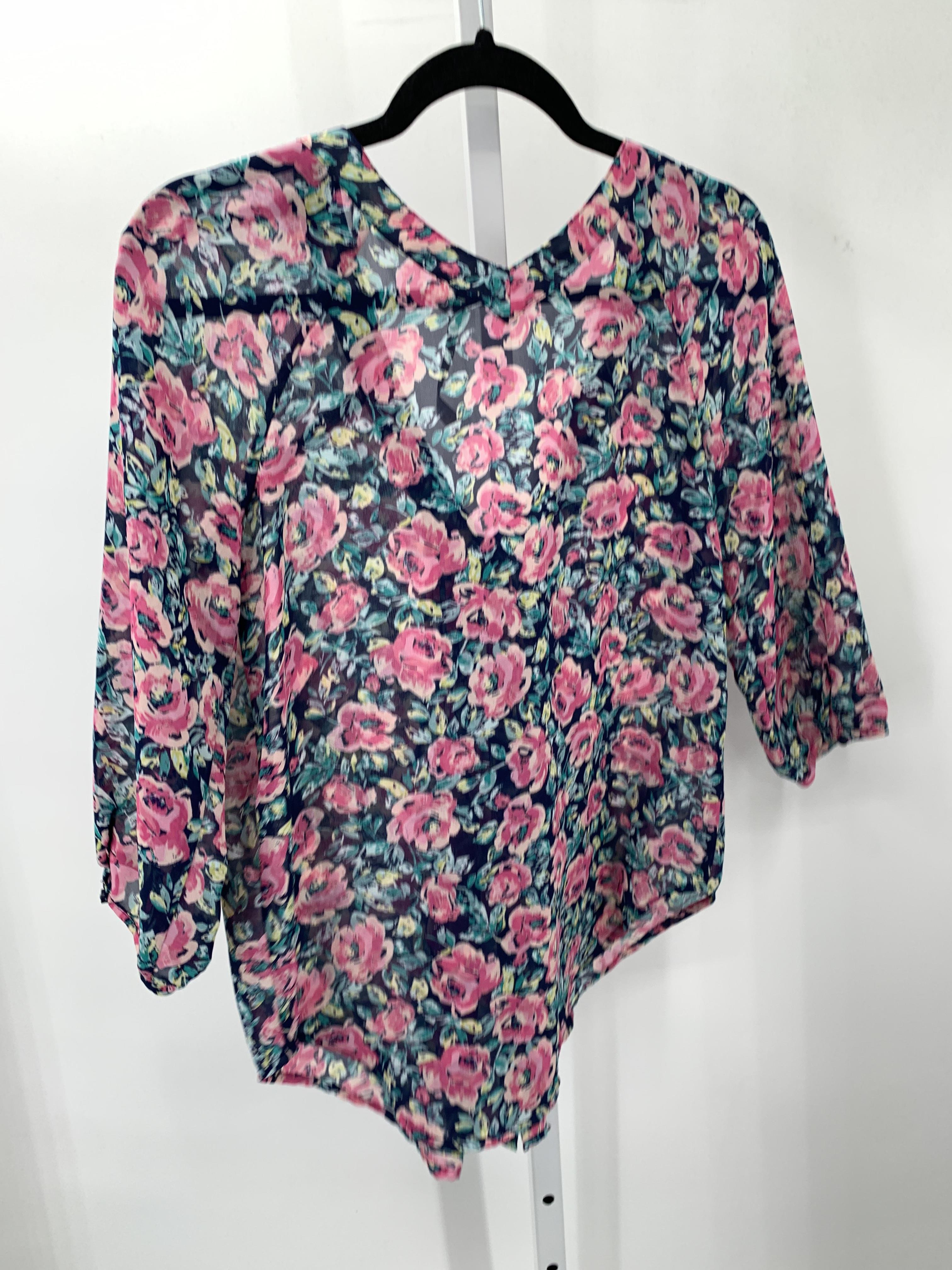 Lauren Conrad Size X Small Misses 3/4 Sleeve Shirt