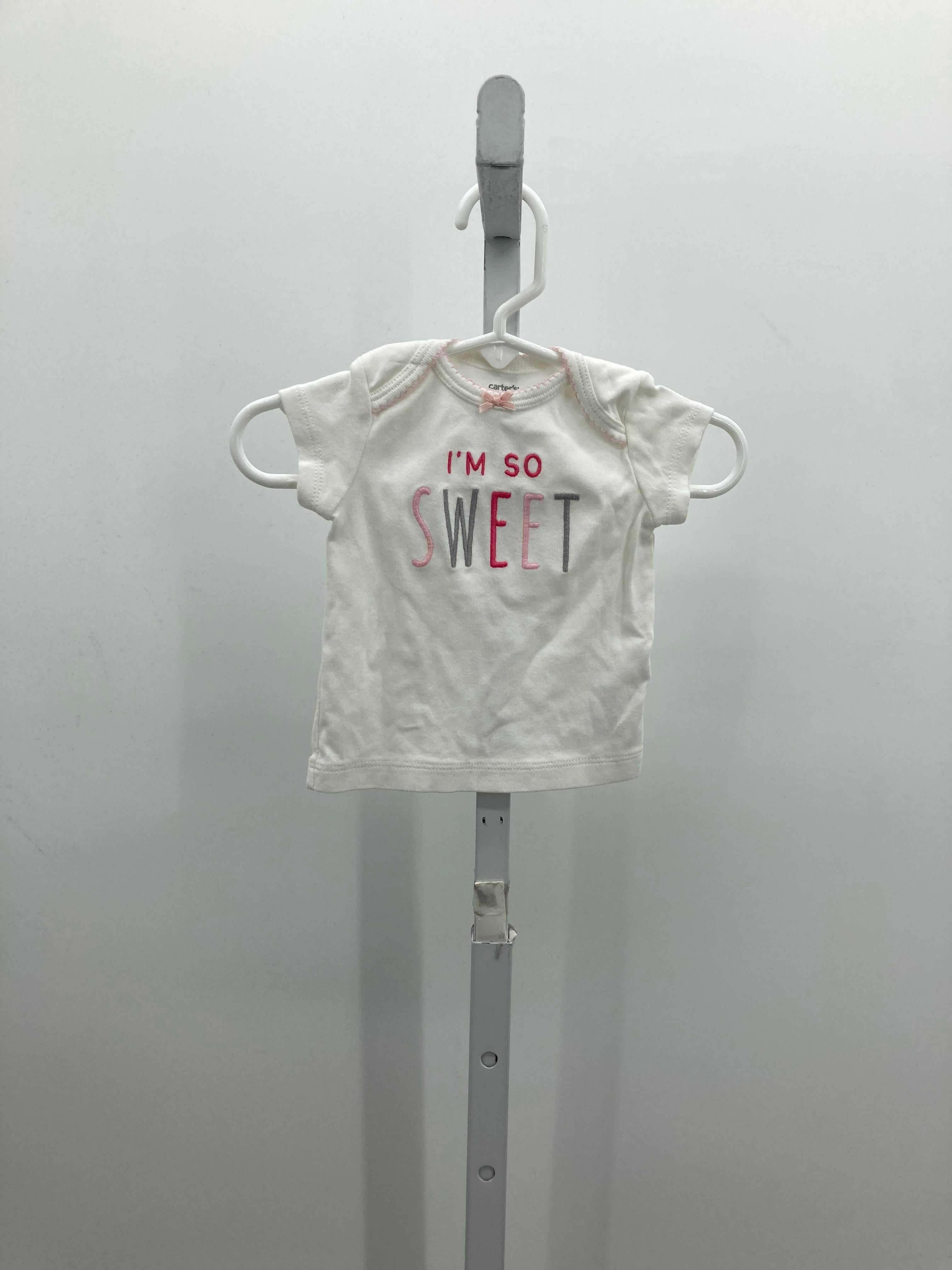 Carters Size 3 Months Girls Short Sleeve Shirt