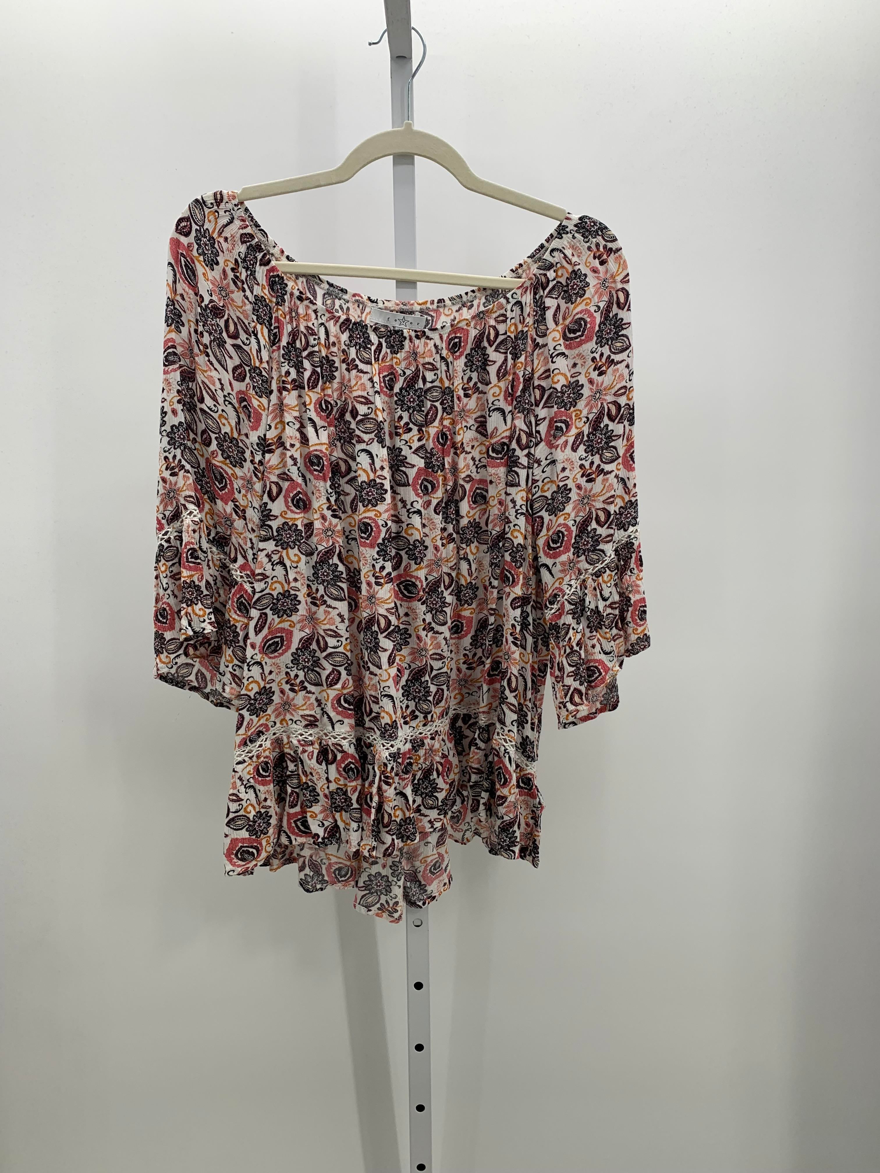 Fever Size Extra Large Misses Short Sleeve Shirt