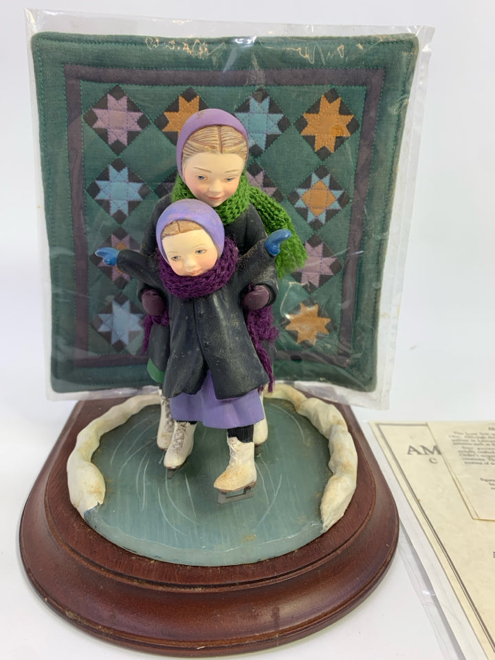 THE AMISH HERITAGE COLLECTION WINTER FUN W/QUILT.