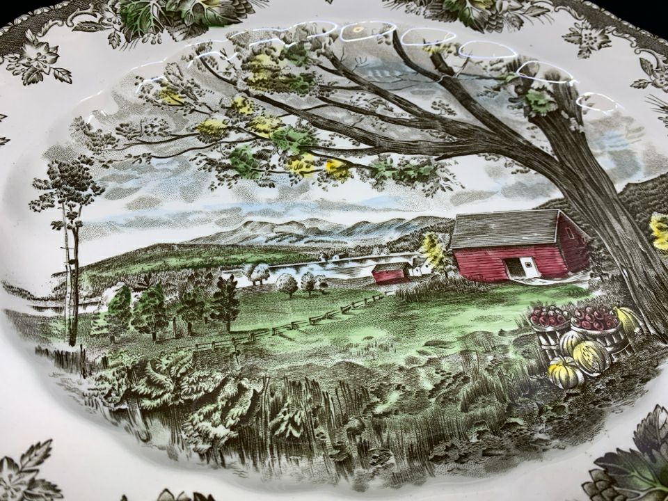 VTG OVAL SERVING PLATTER.