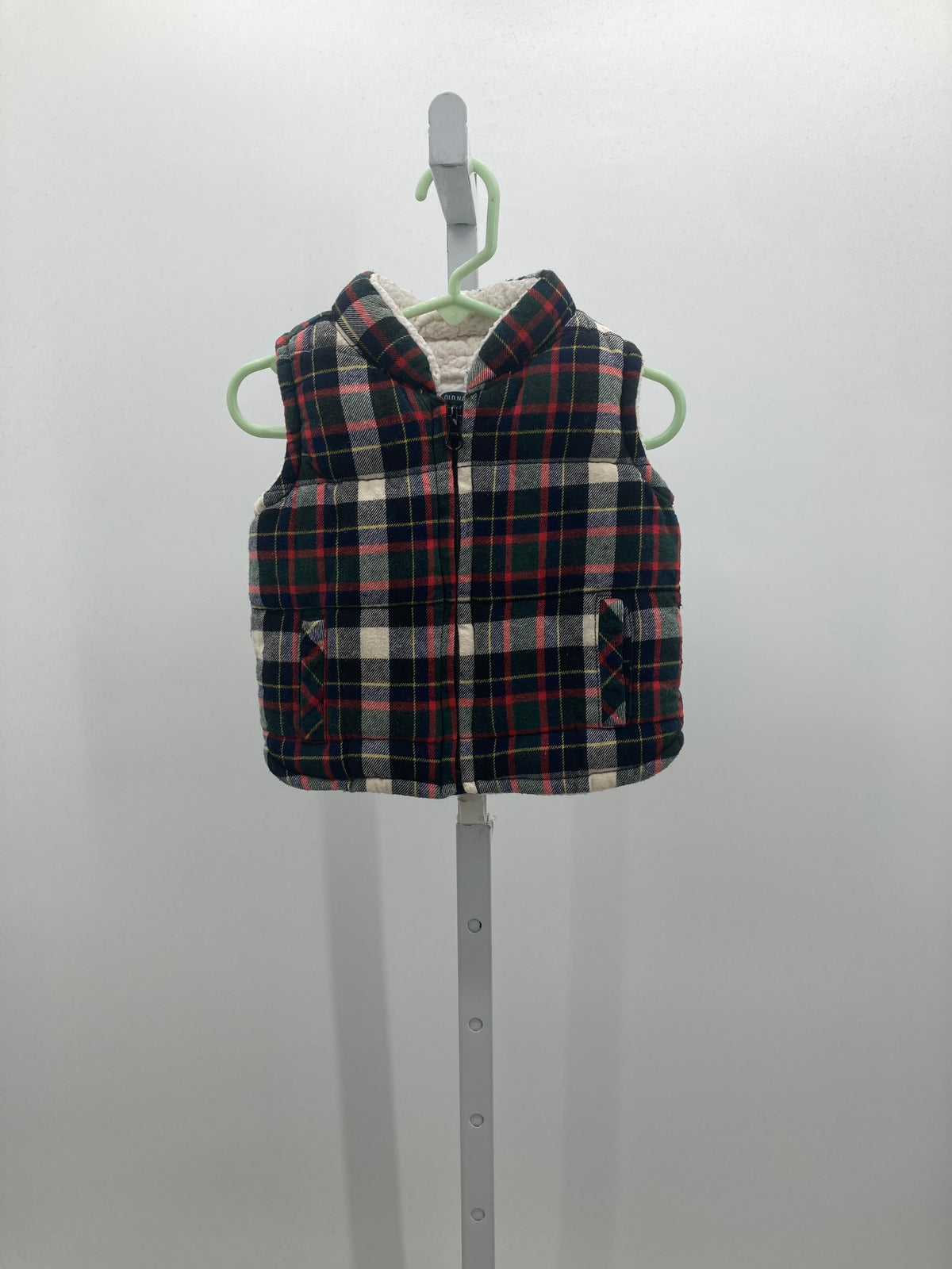 HOODED PLAID SHERPA LINED