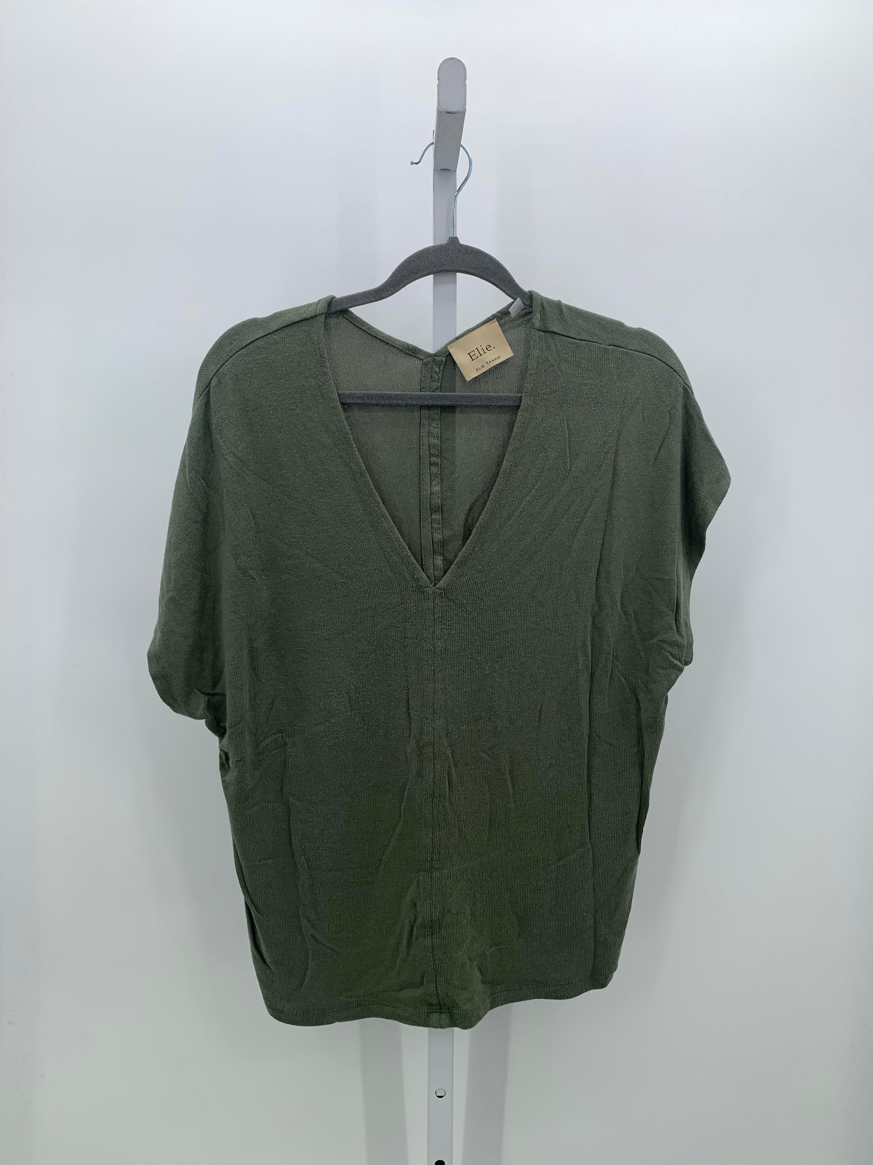 Elie Tahari Size Medium Misses Short Sleeve Shirt