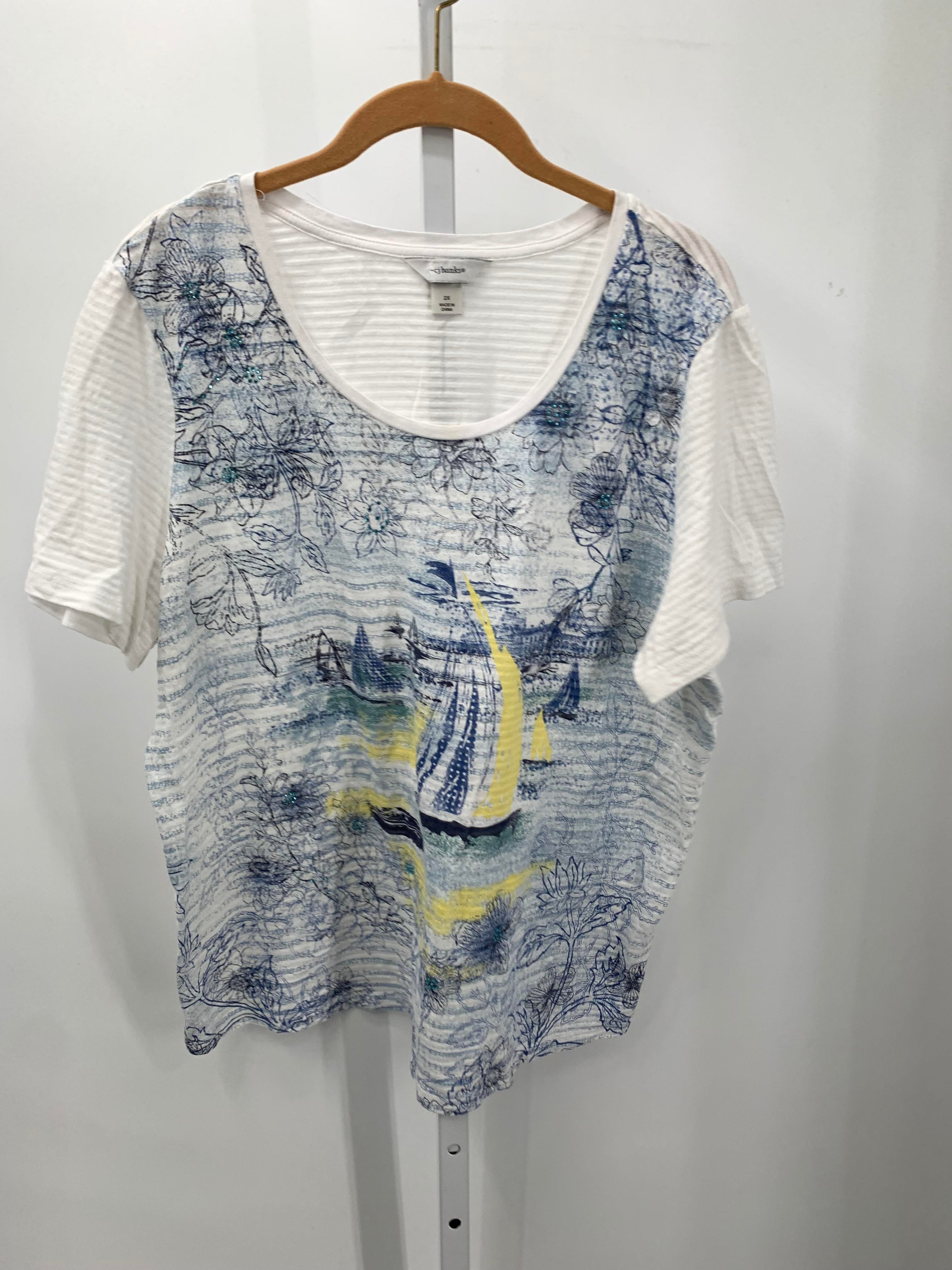 CJ Banks Size 2X Womens Short Sleeve Shirt