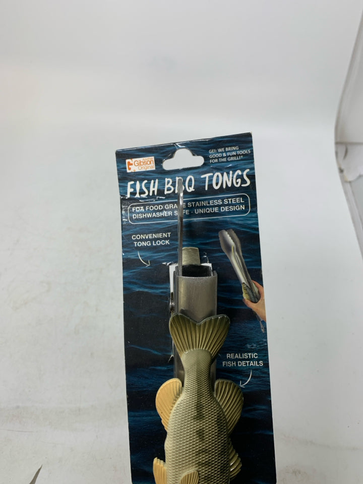 NWT FISH BBQ TONGS.
