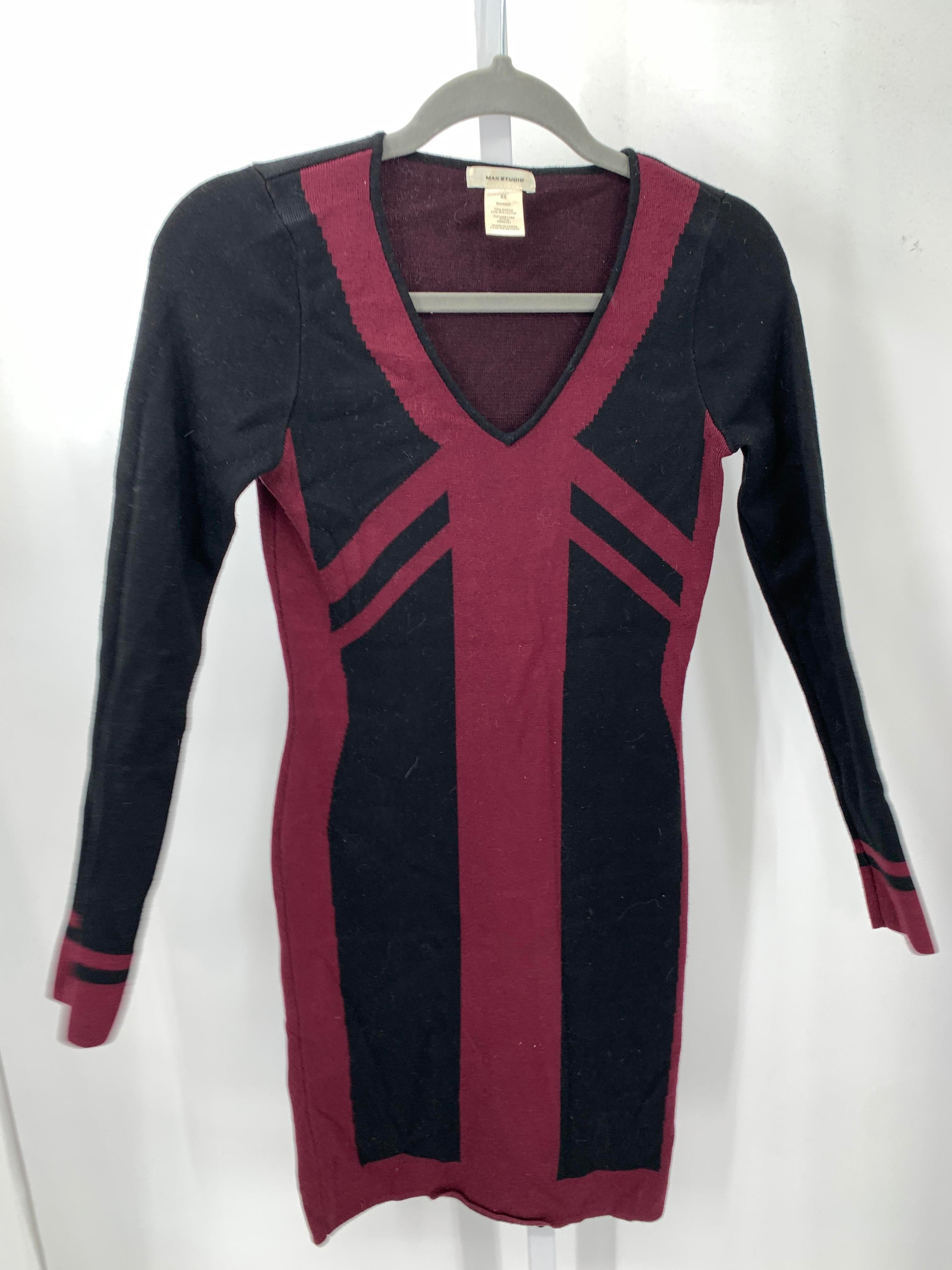 Max Studio Size X Small Misses Long Sleeve Dress