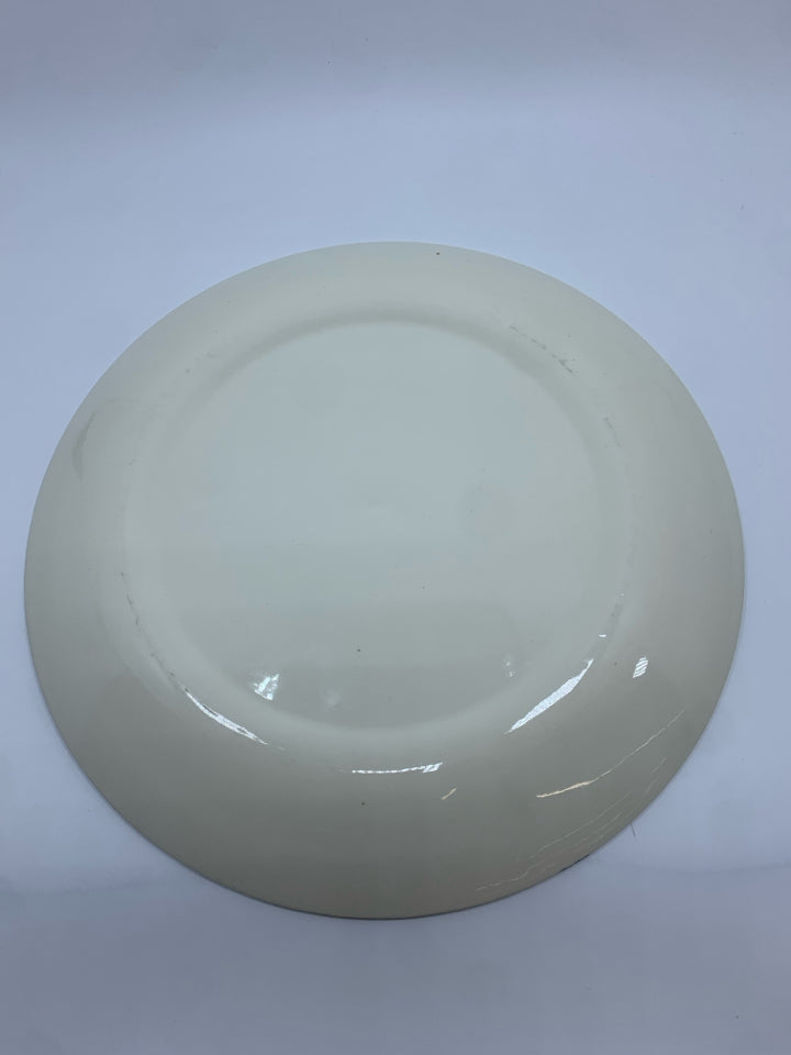 VTG YELLOW FLOWER PLATTER.