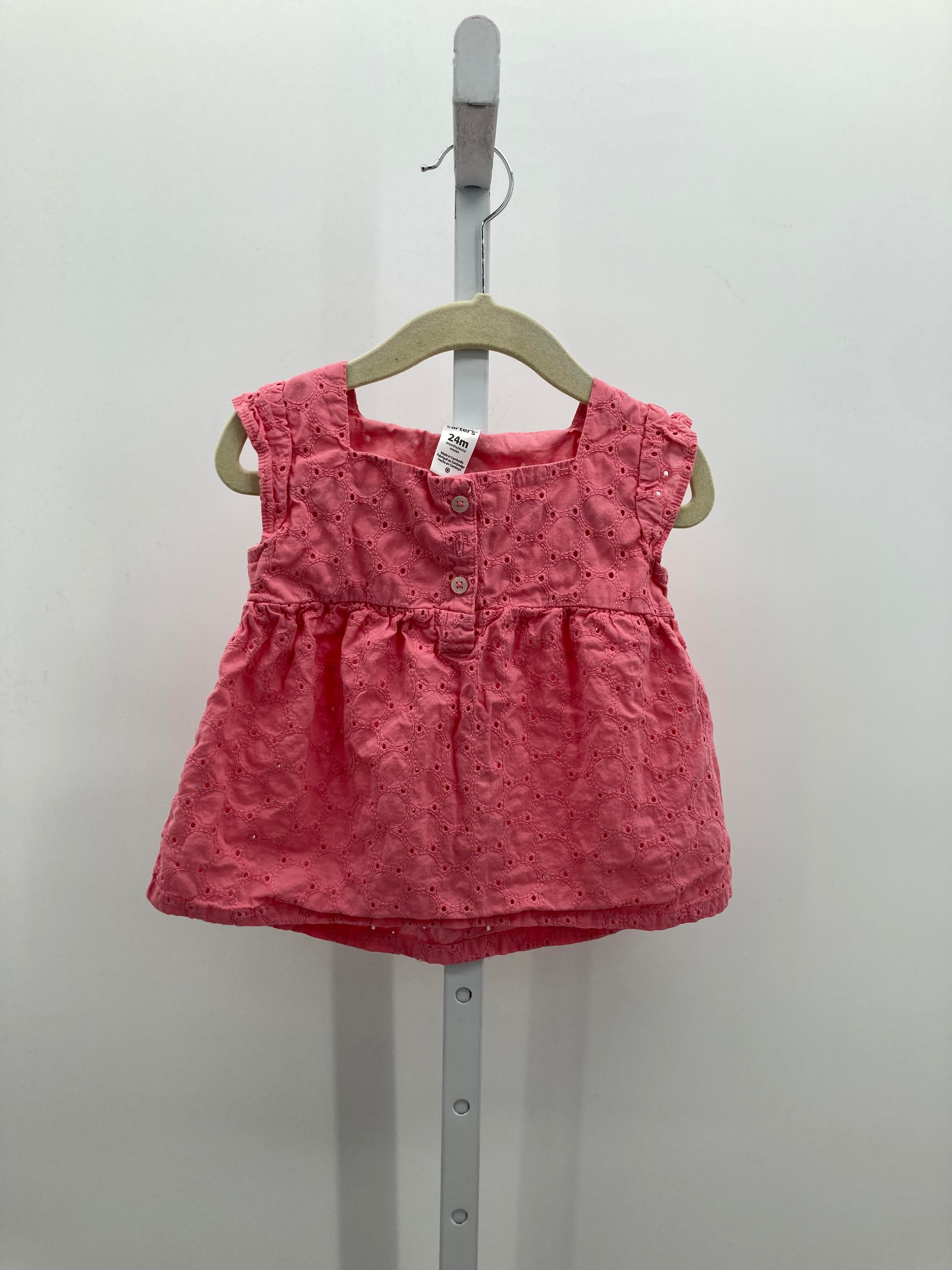 Carters Size 24 Months Girls Sleeveless Shirt