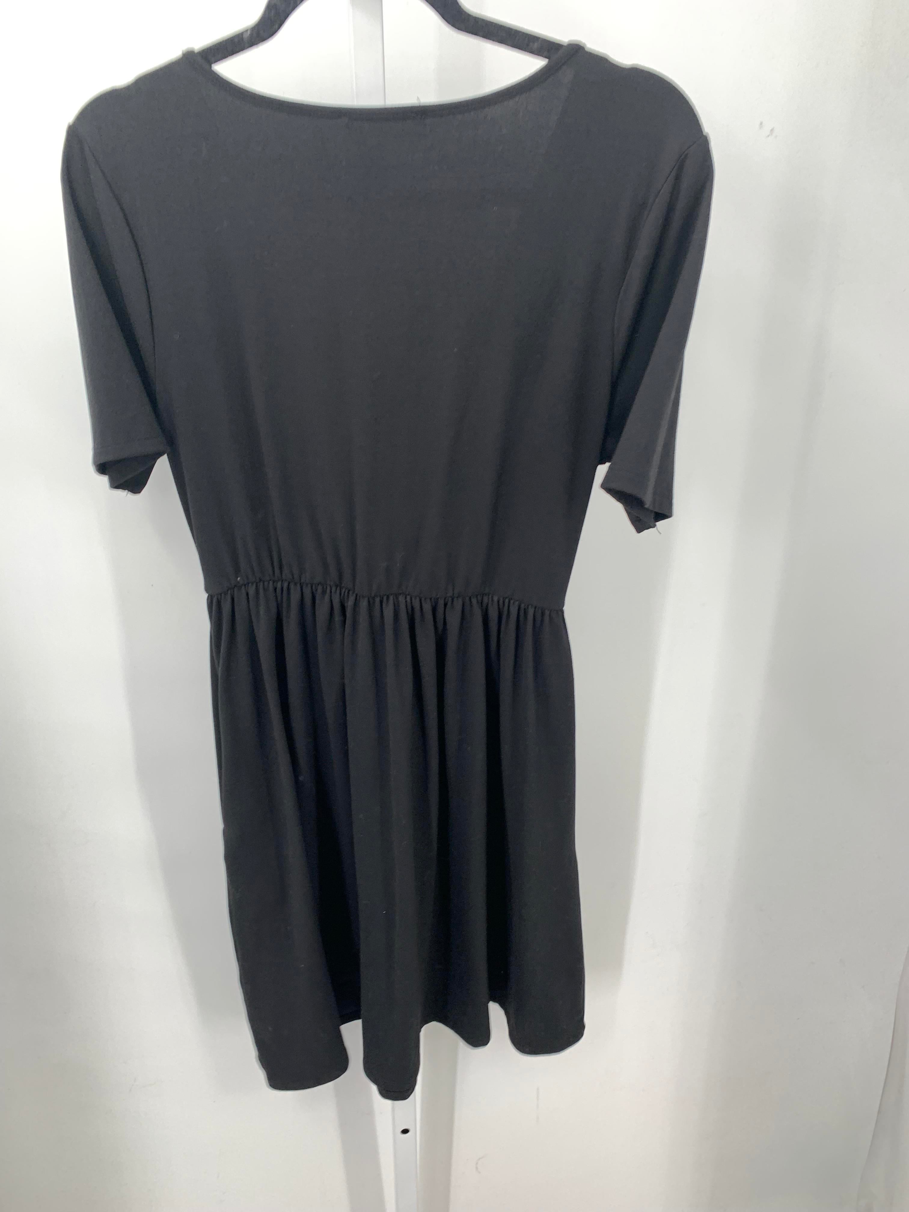 Zenana Size Large Misses Short Sleeve Dress