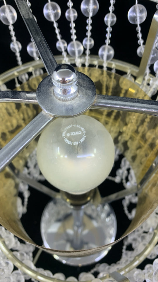 JEWELED SHADE LAMP.