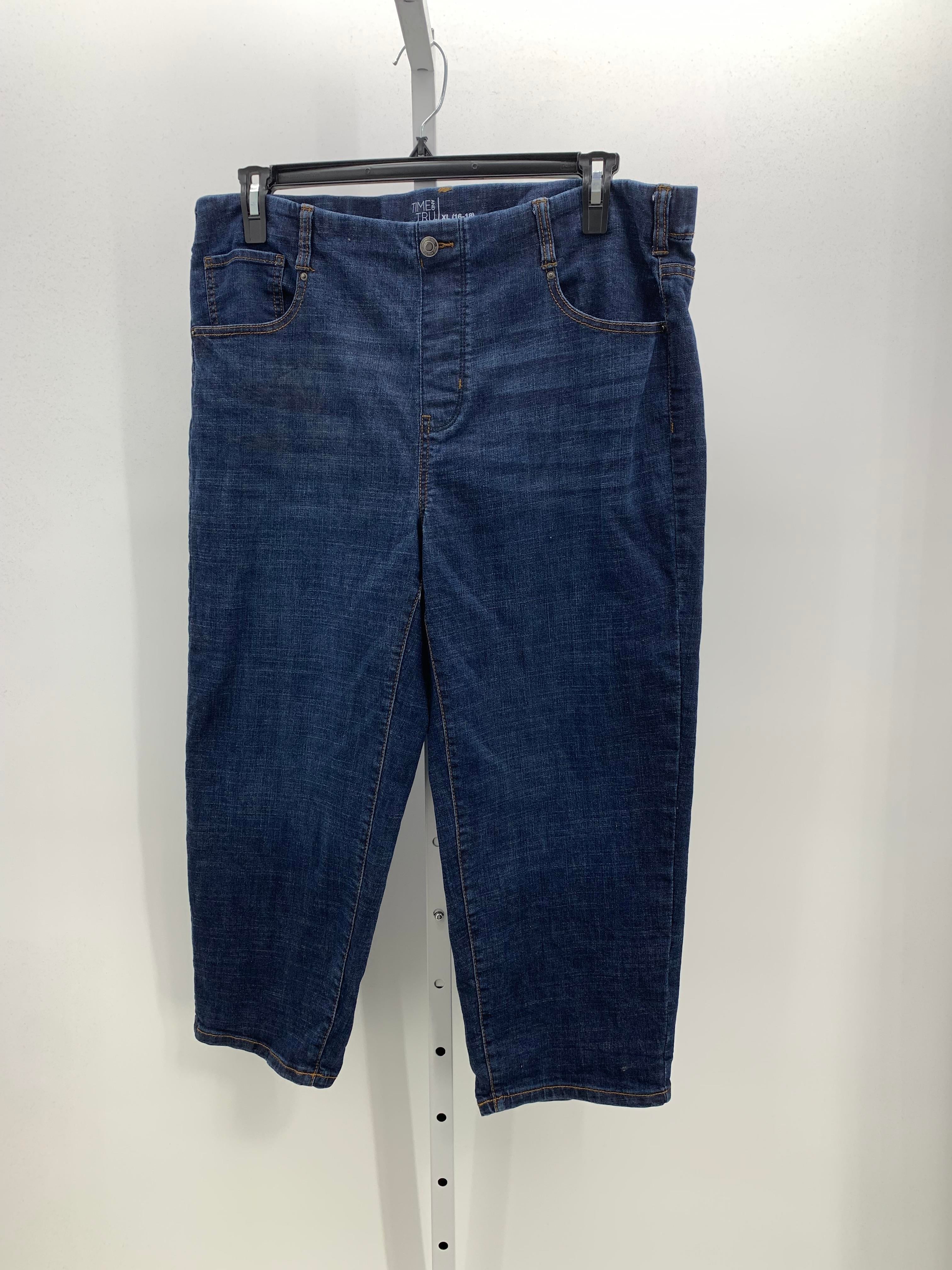 Time and Tru Size Extra Large Misses Cropped Jeans