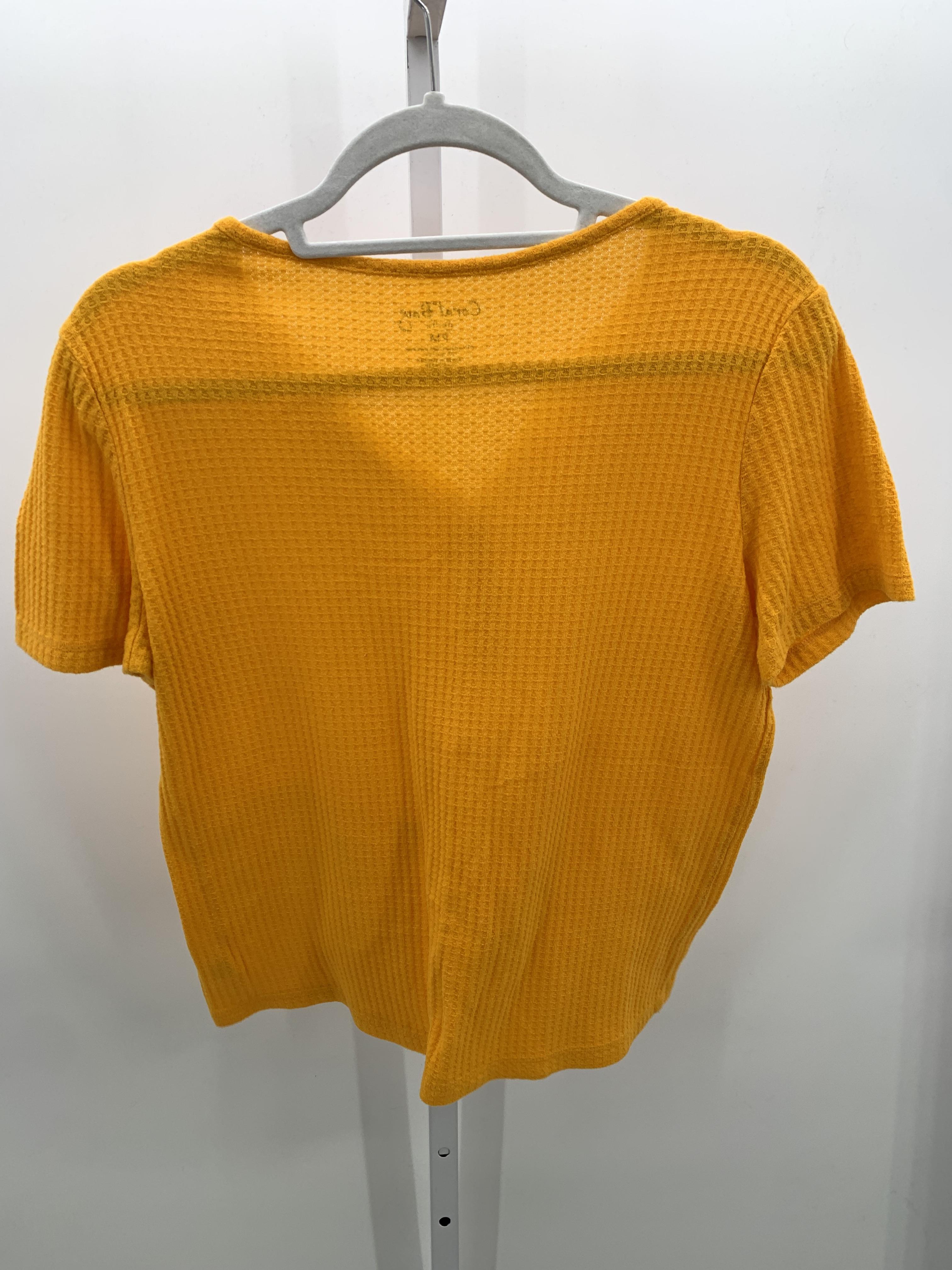 Coral Bay Size Medium Petite Petite Short Sleeve Shirt