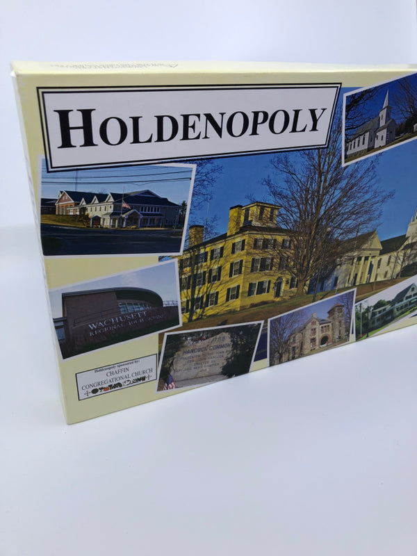 NIB HOLDENOPOLY THE TOWN OF HOLDEN MONOPOLY GAME.
