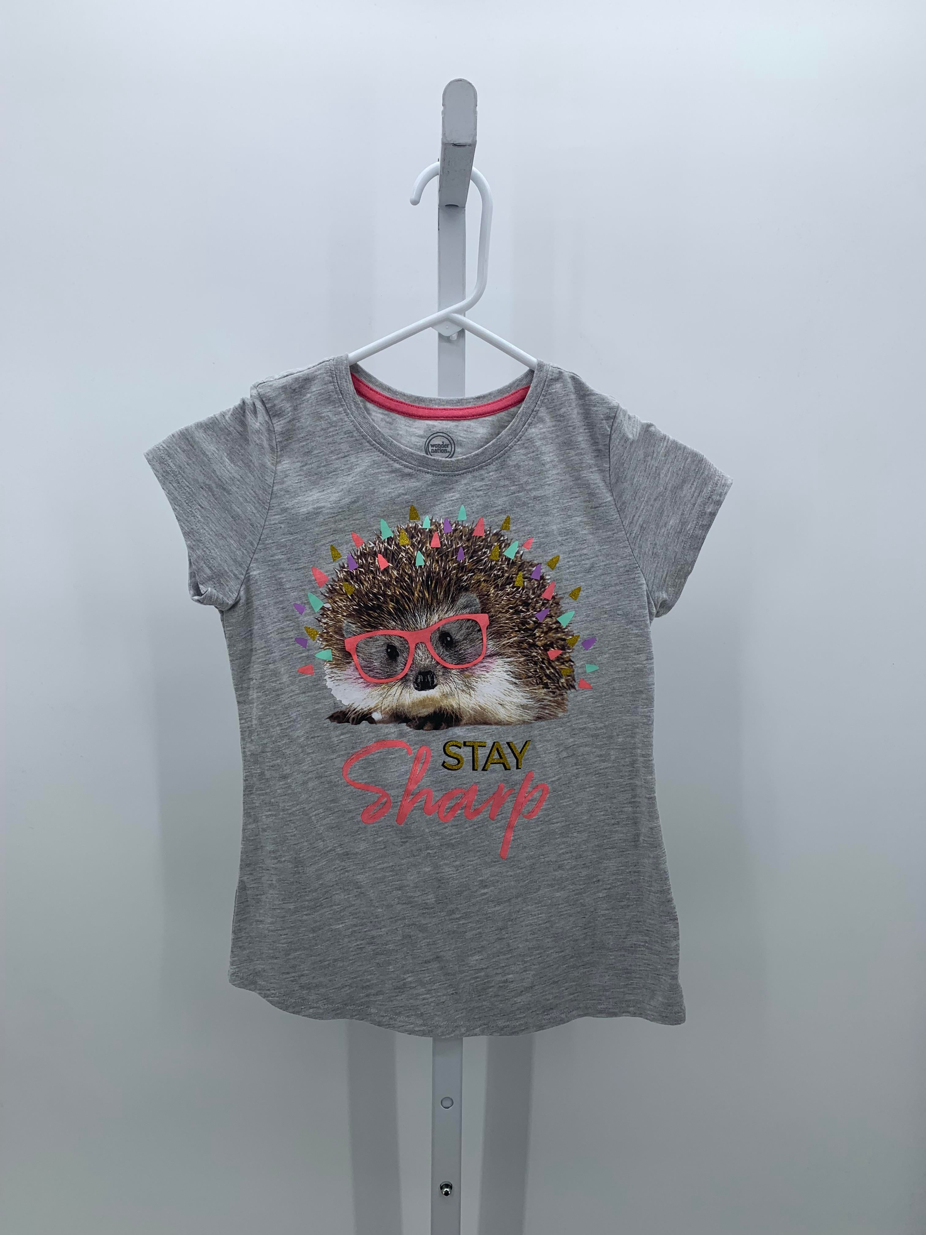 Wonder Nation Size 10-12 Girls Short Sleeve Shirt