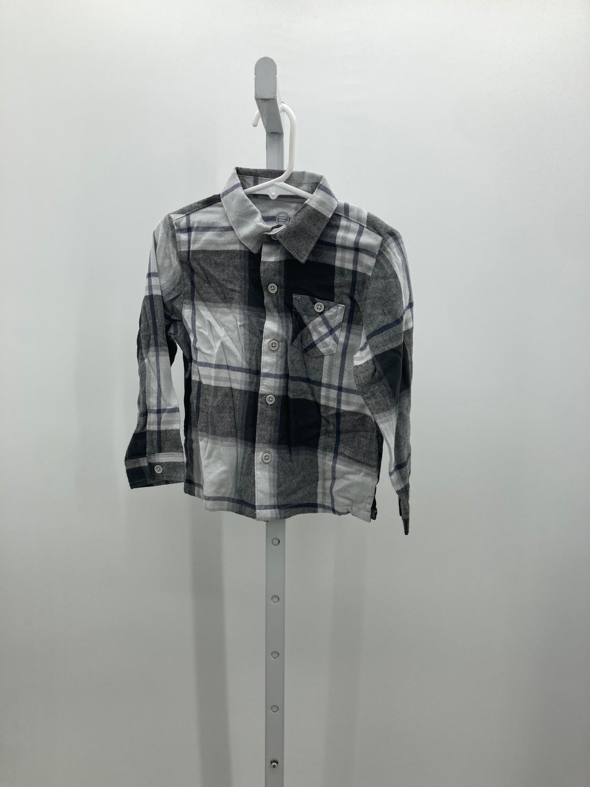 PLAID BTN DOWN