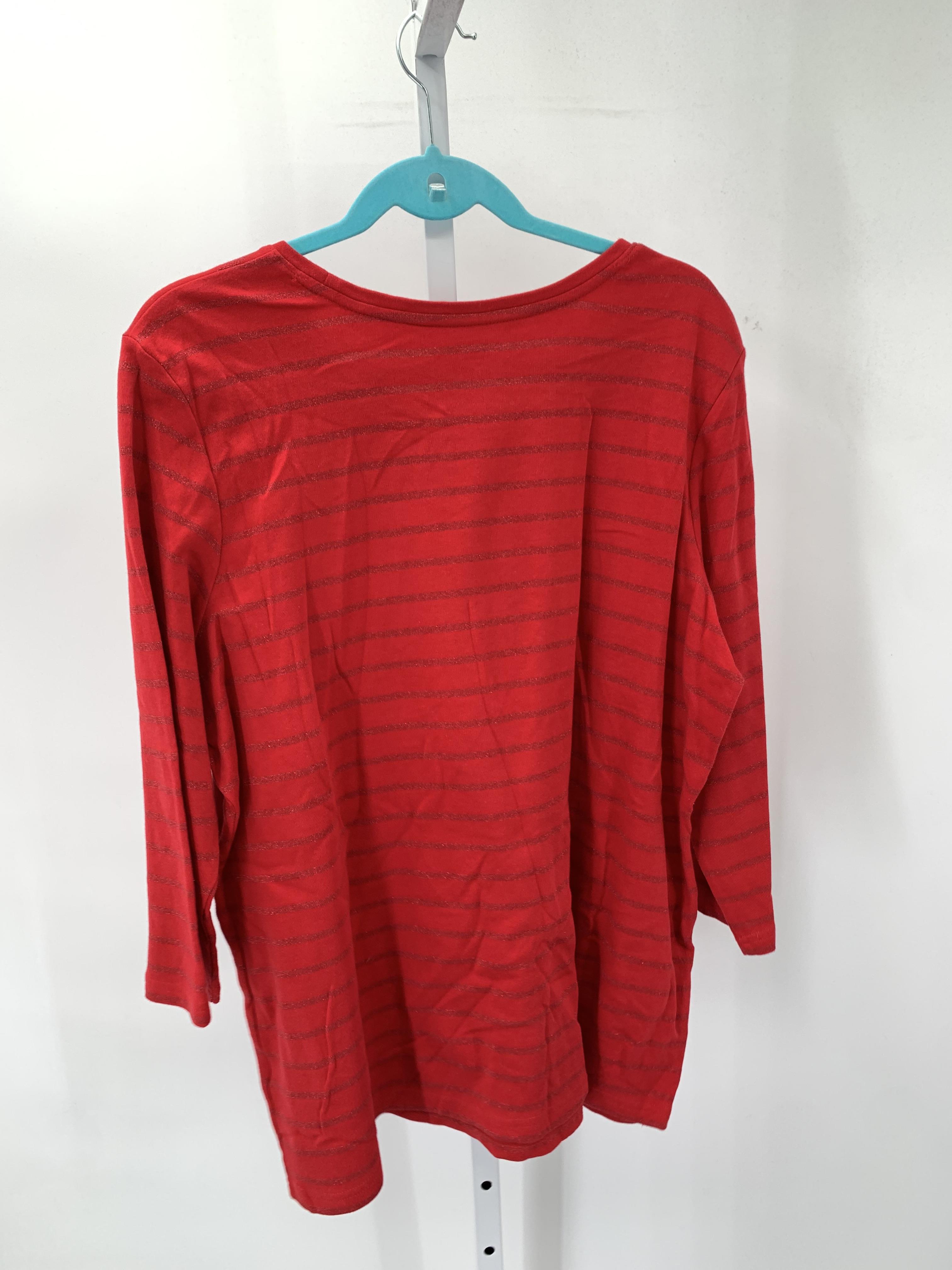 Laura Scott Size 2X Womens 3/4 Sleeve Shirt