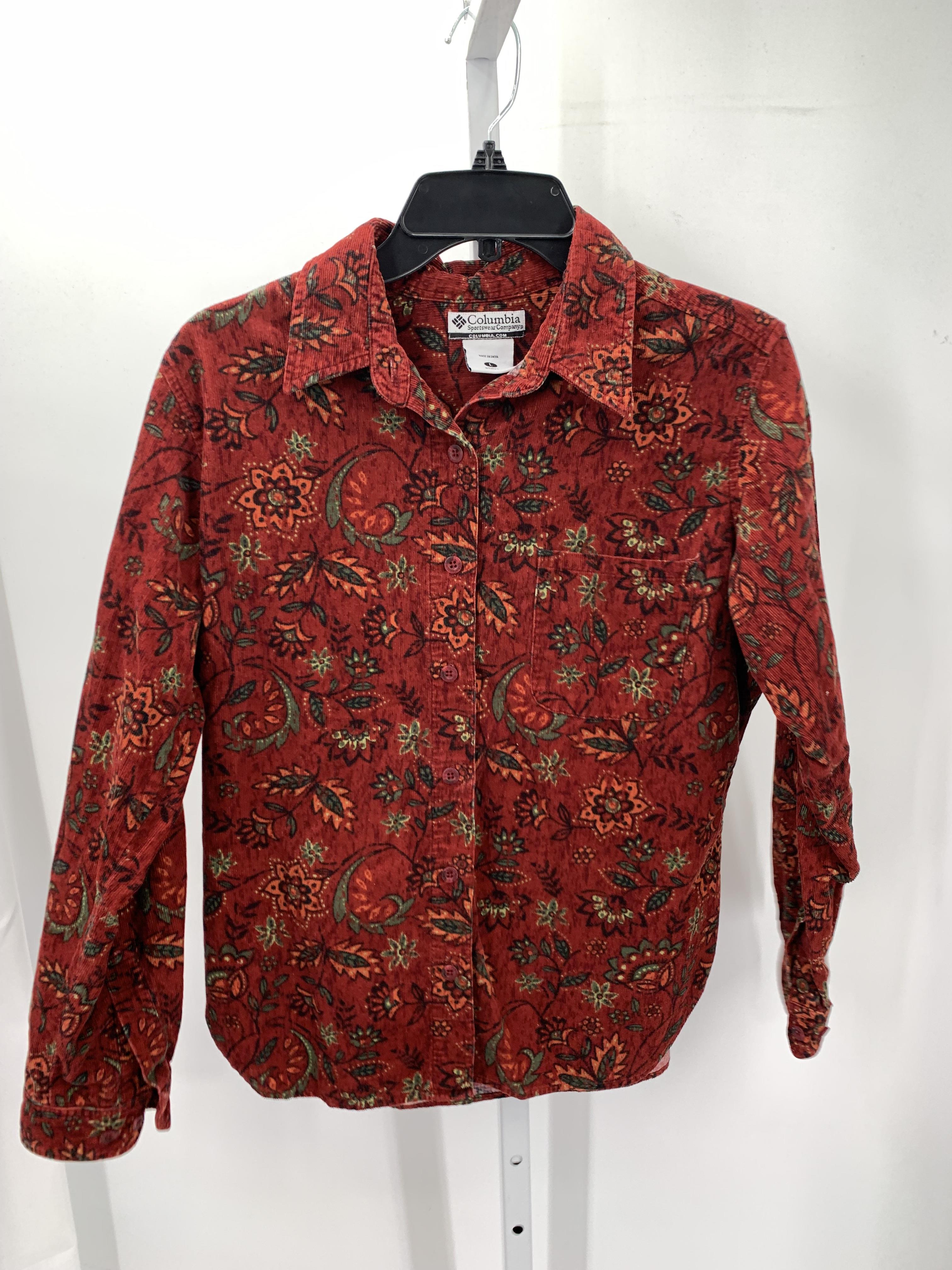 Columbia Size Large Misses Long Sleeve Shirt