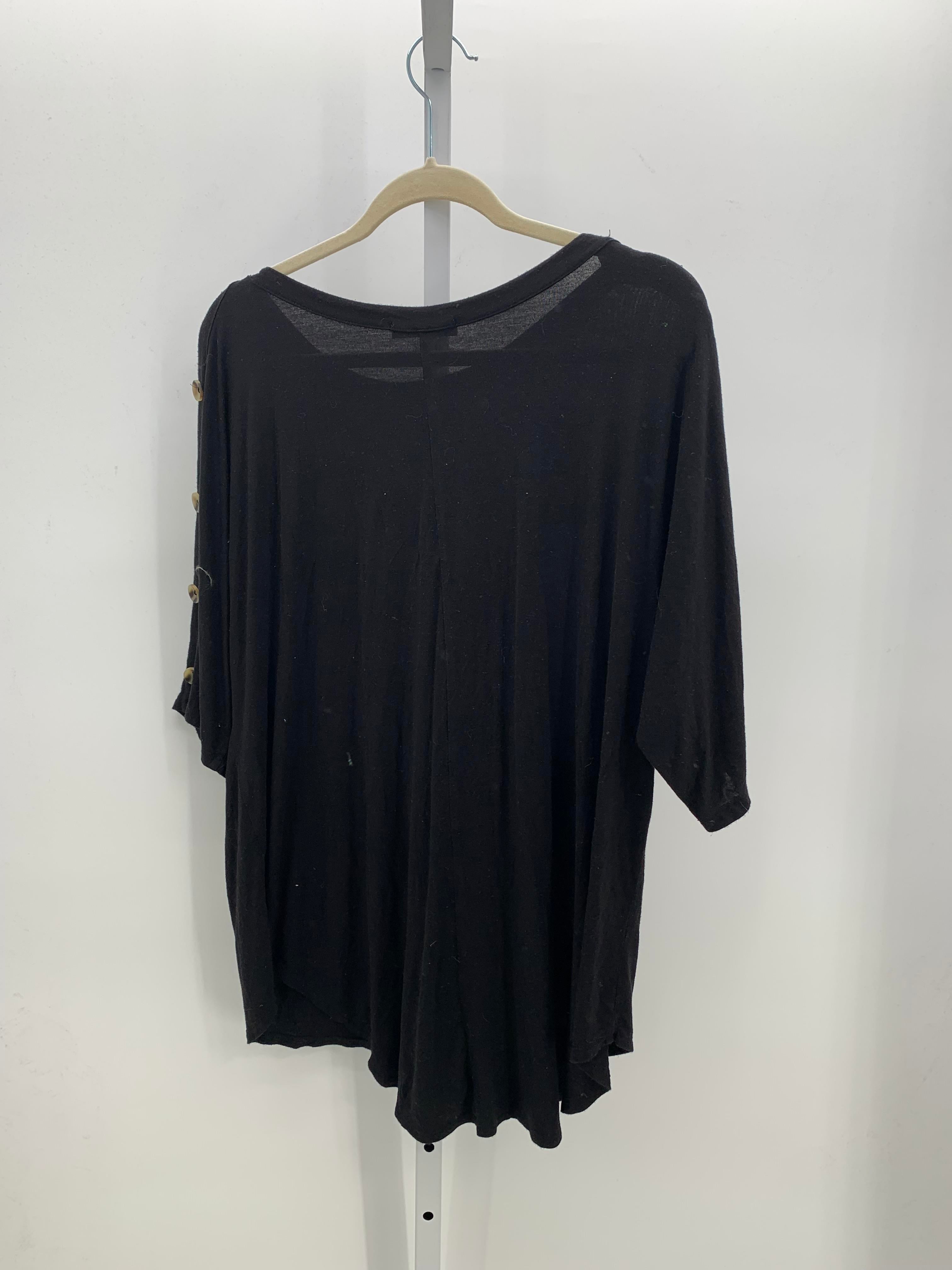 Kim & Cami Size 1X Womens Short Sleeve Shirt