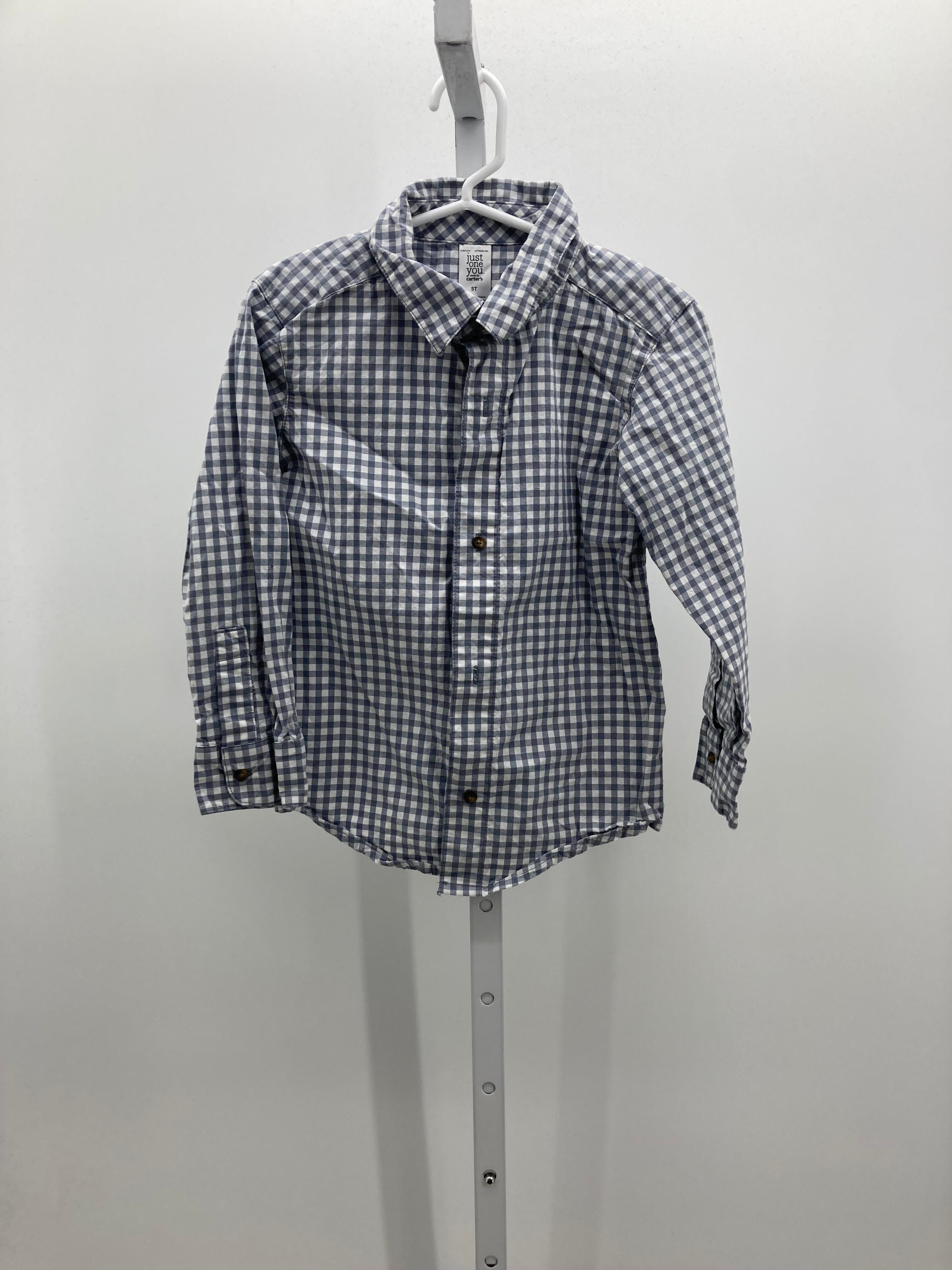 WHITE PLAID BTN DOWN